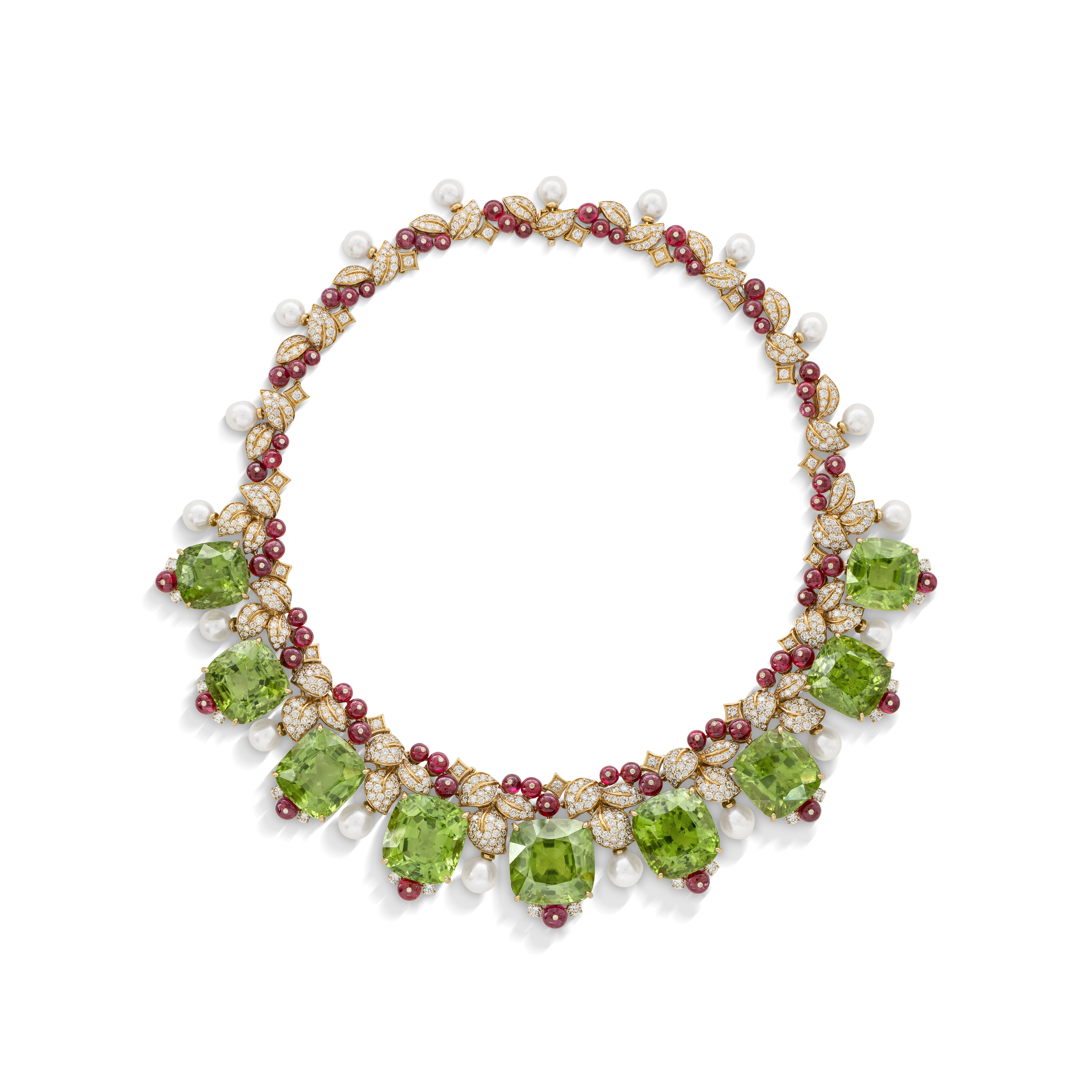 A Michele della Valle multi-gem and cultured pearl necklace, offered in Magnificent Jewels on 12 November 2024 at Christie's in Geneva