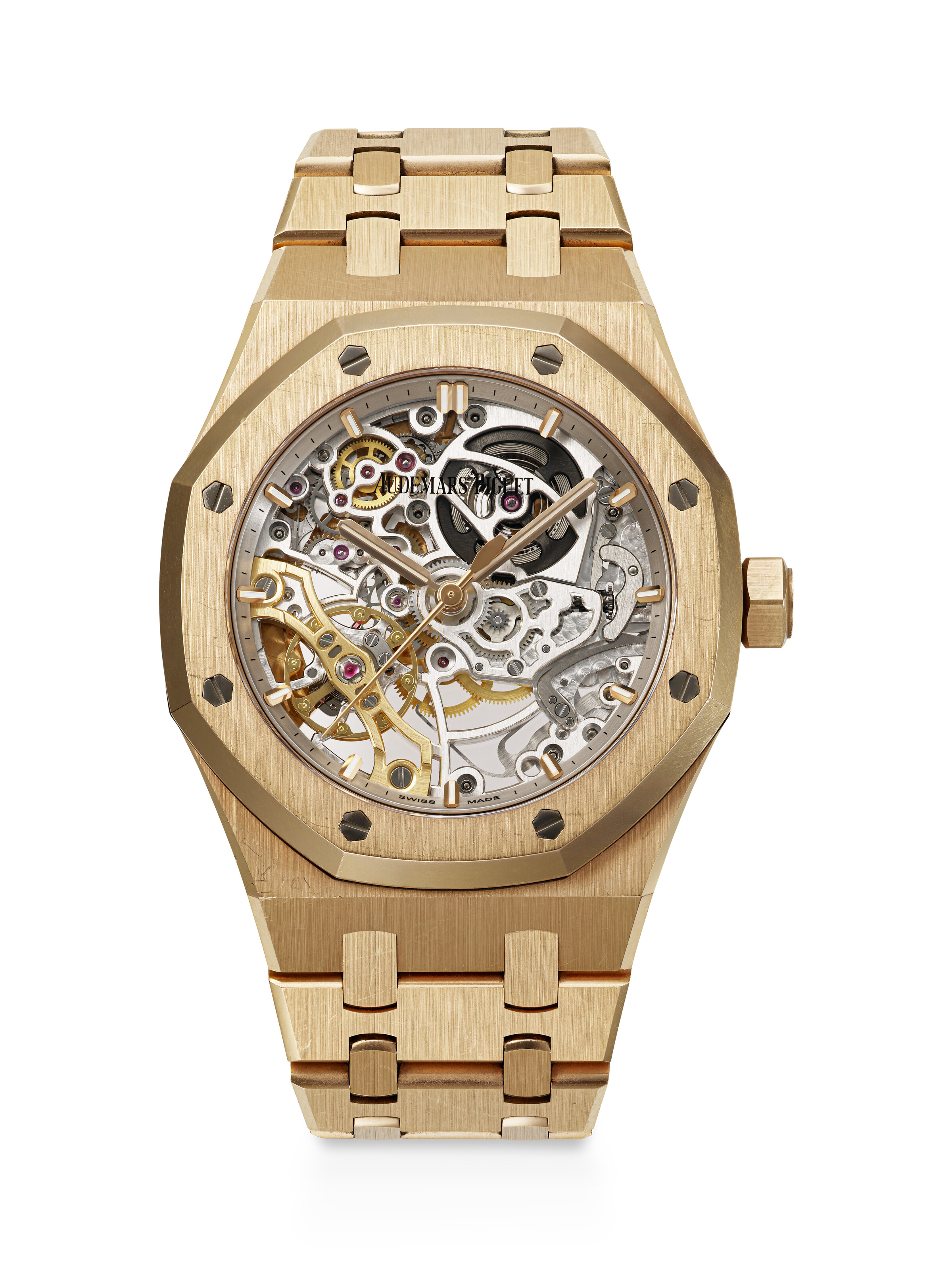 AUDEMARS PIGUET, PINK GOLD 'ROYAL OAK DOUBLE BALANCE WHEEL