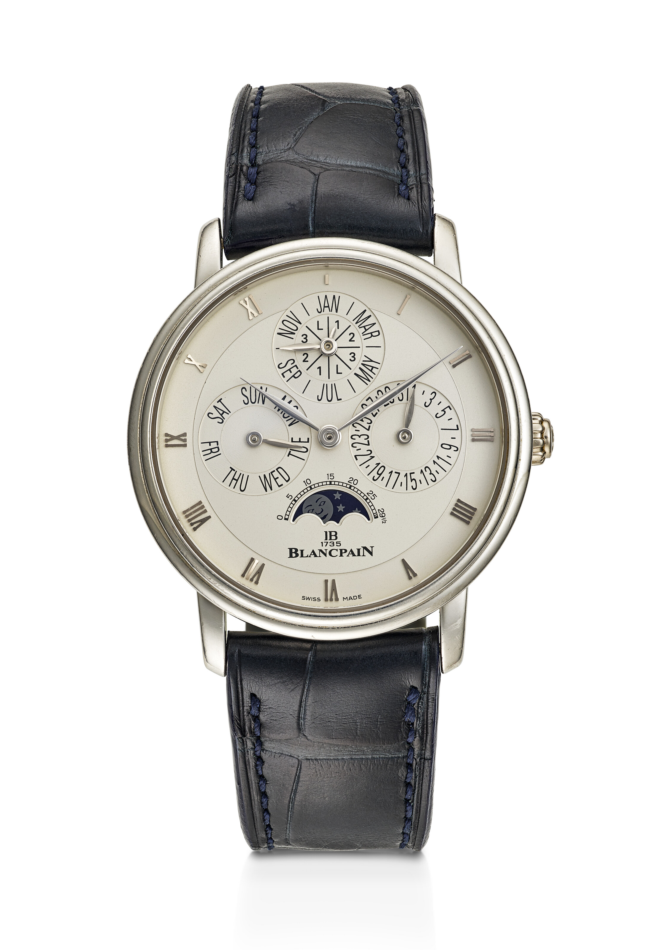 BLANCPAIN RARE LIMITED EDITION PLATINUM PERPETUAL CALENDAR #39 VILLERET