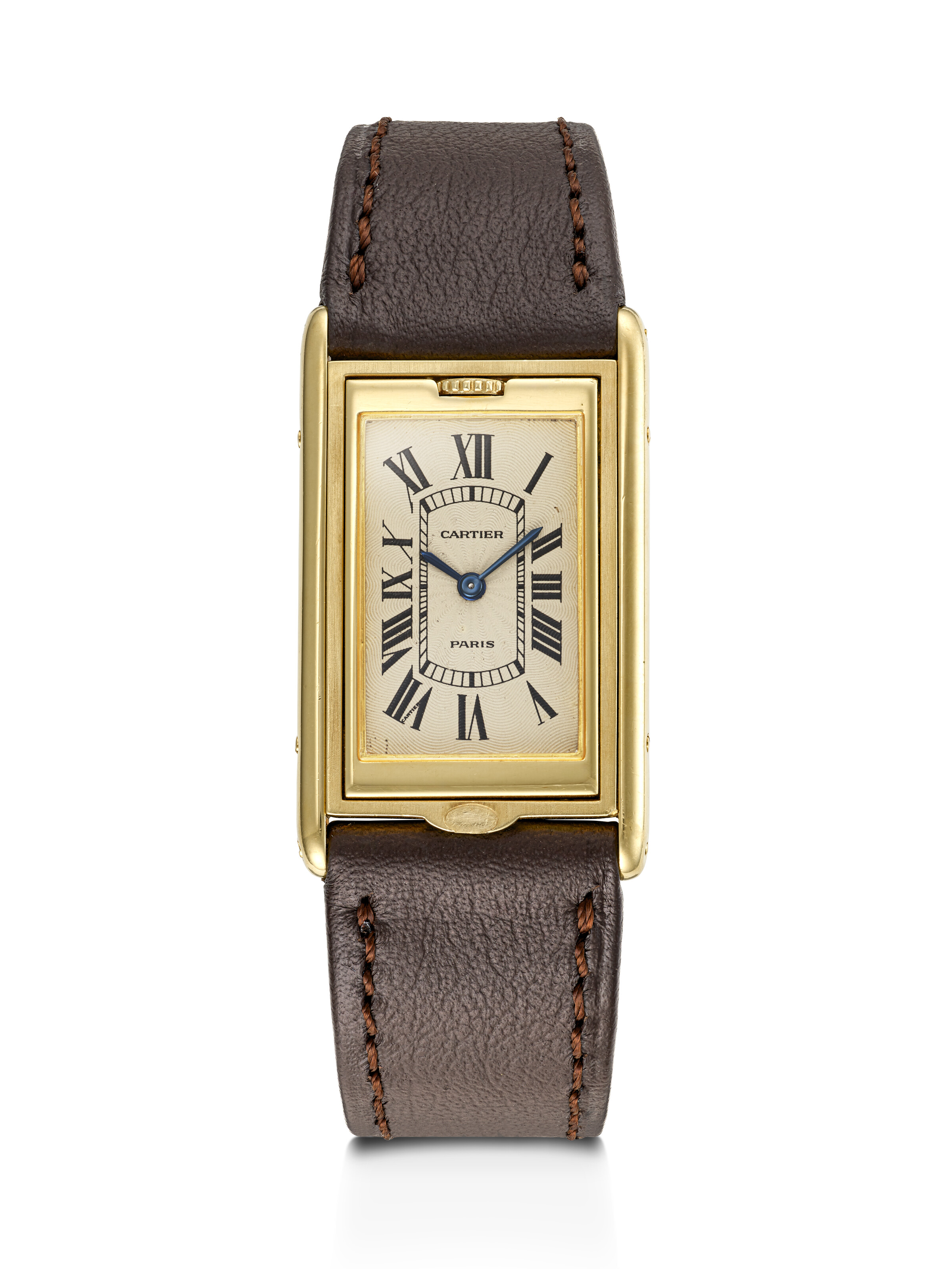 CARTIER, RARE 'TANK BASCULANTE', CASE NO: A106691, 028 | Christie's