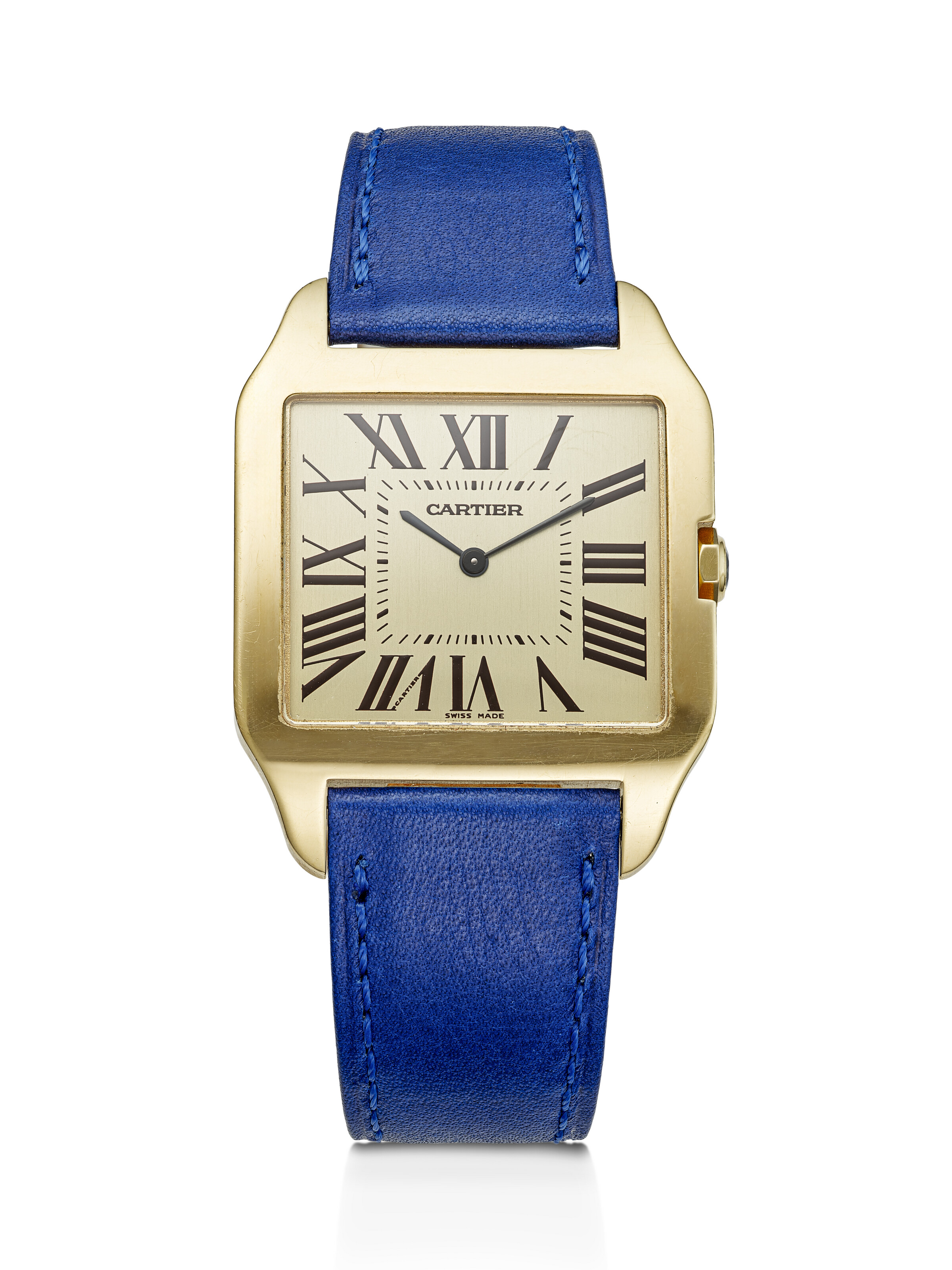 CARTIER, LARGE YELLOW GOLD 'SANTOS DUMONT', REF. 2649, CASE NO