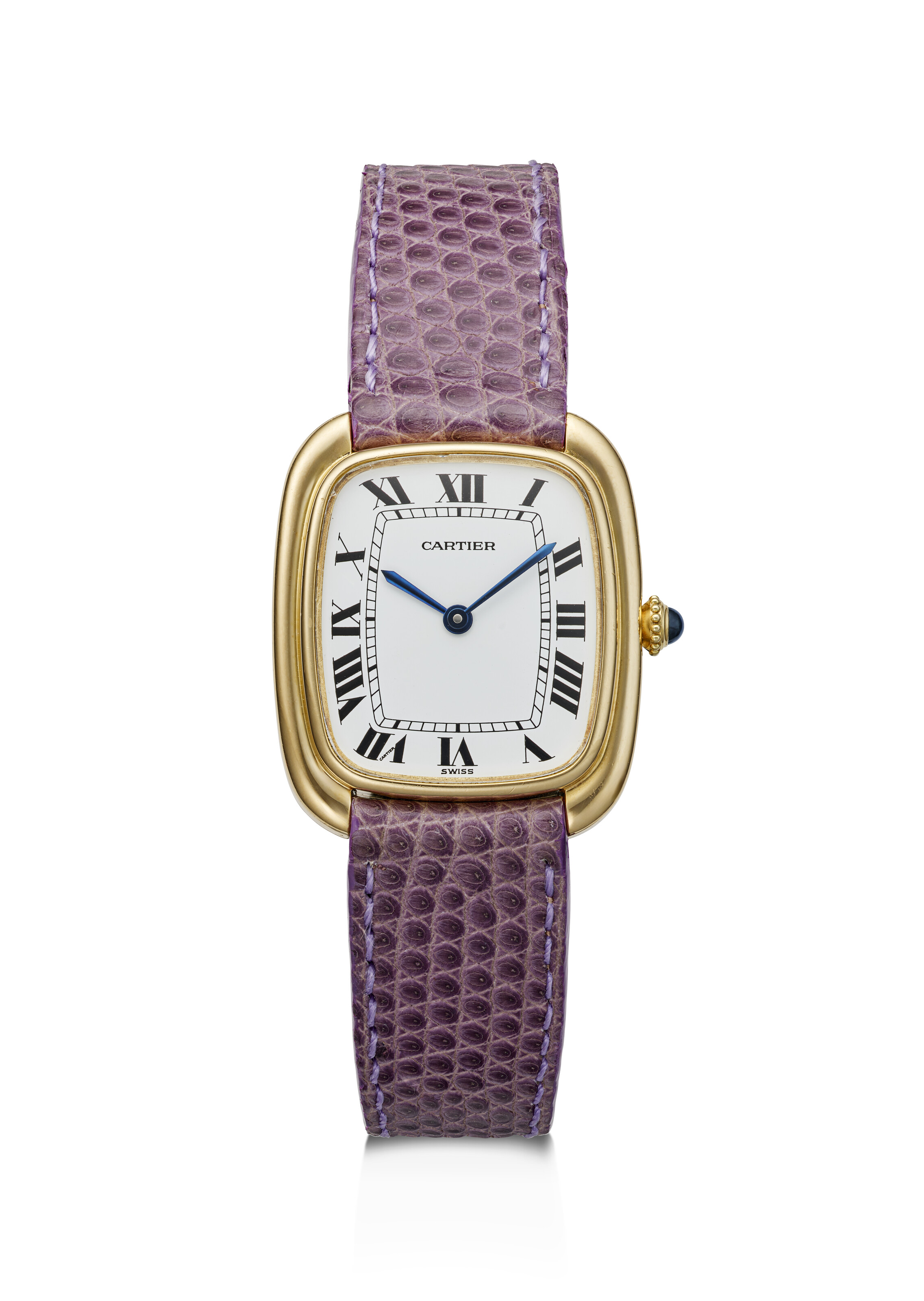 CARTIER, YELLOW GOLD LARGE 'CEINTURE AUTOMATIC', CASE NO
