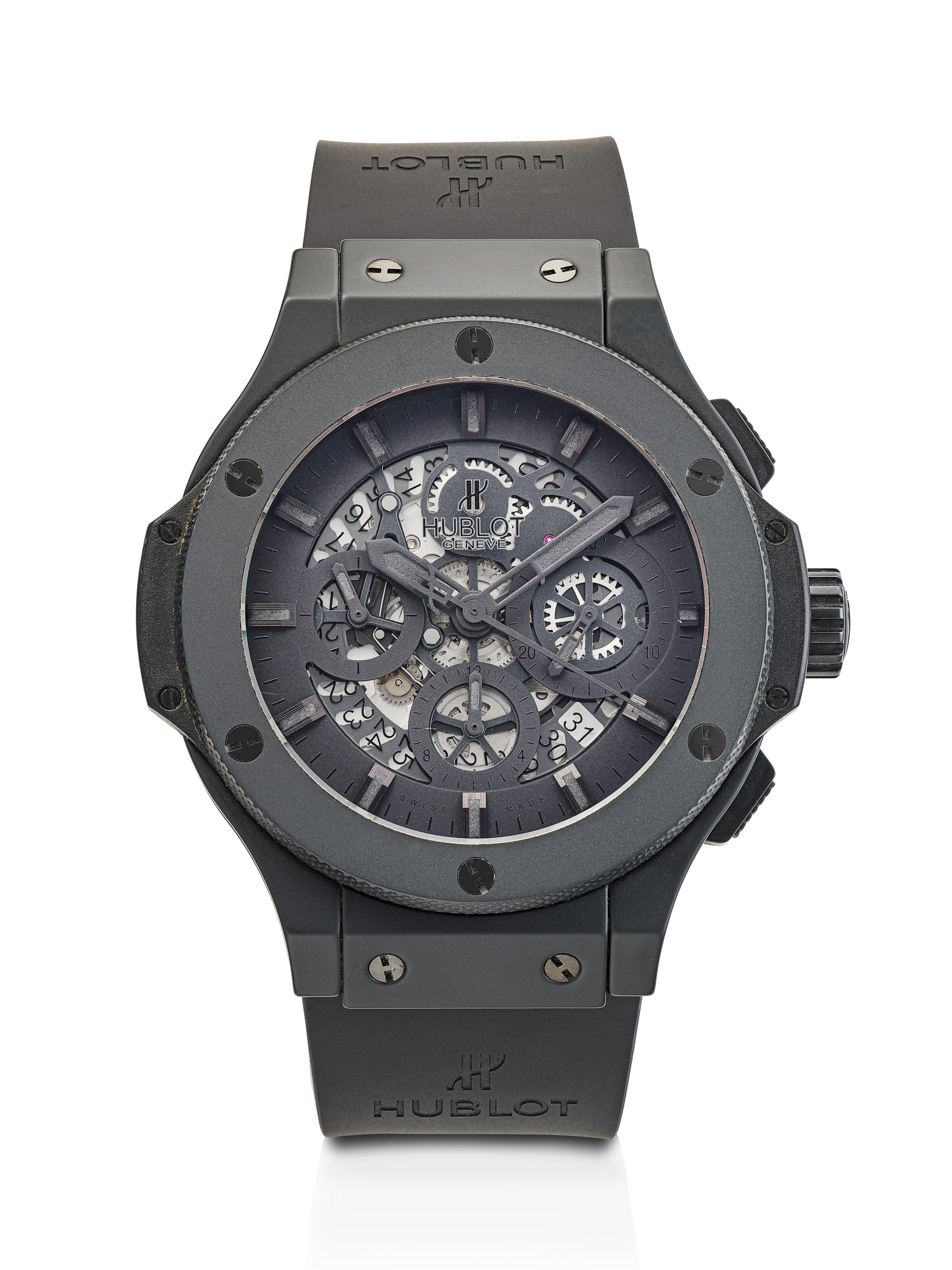HUBLOT, LIMITED EDITION TITANIUM, CERAMIC AND KEVLAR CHRONOGRAPH