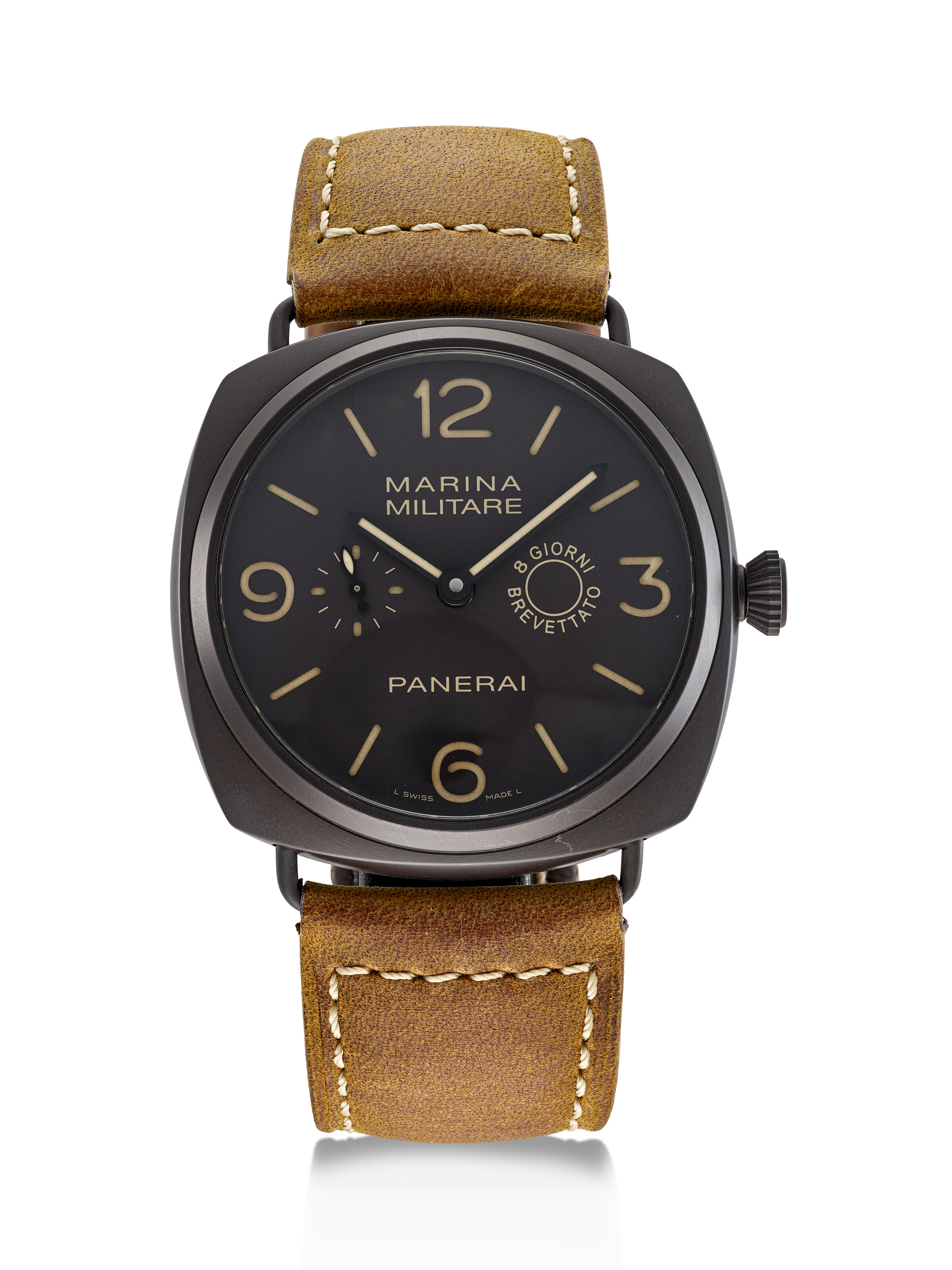 PANERAI LIMITED EDITION COMPOSITE CUSHION SHAPED RADIOMIR MARINA MILITARE 8 GIORNI WITH 8 DAY POWER RESERVE REF. OP6806