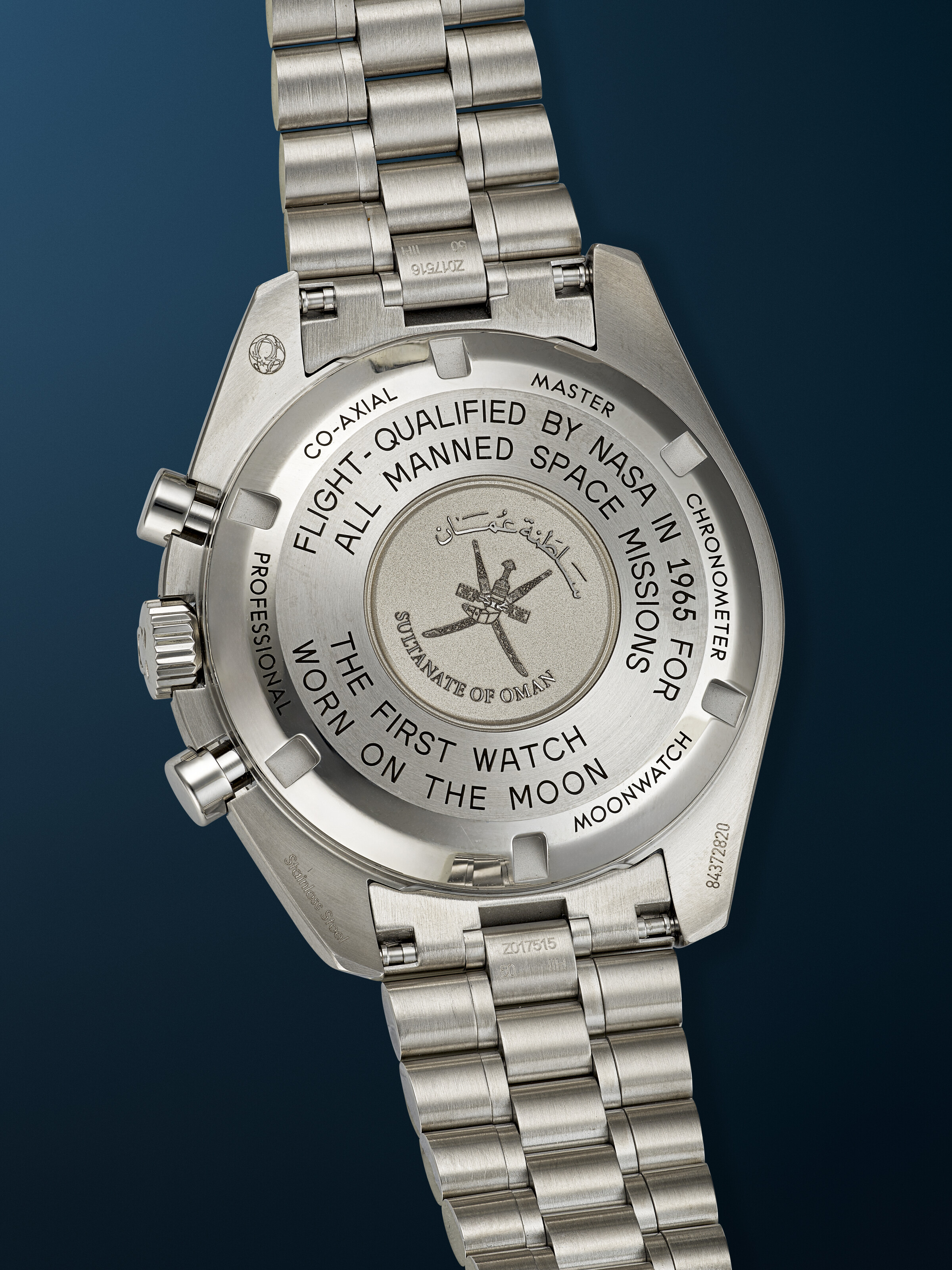 OMEGA, EXTREMELY RARE STAINLESS STEEL CHRONOGRAPH 'SPEEDMASTER