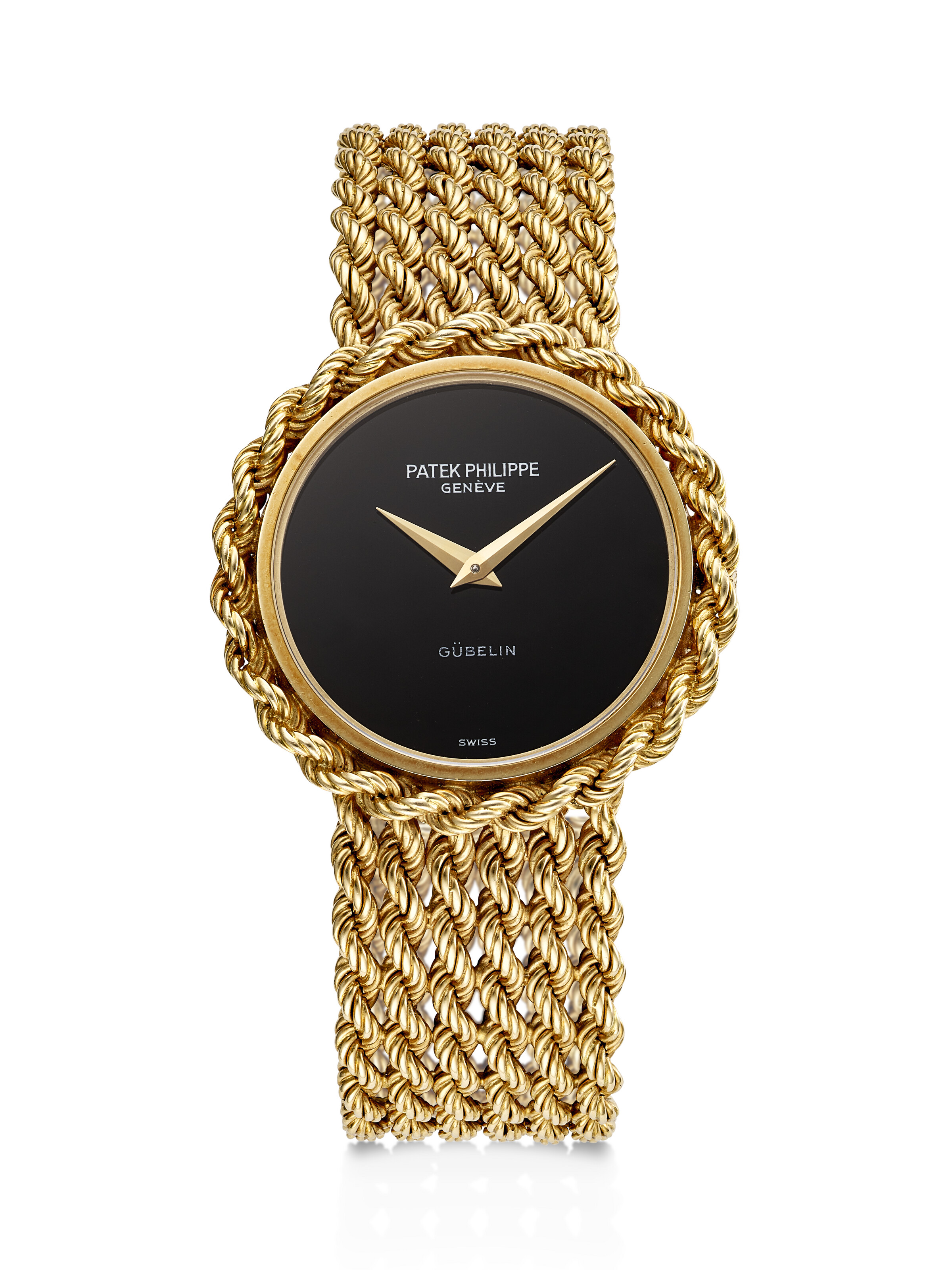 PATEK PHILIPPE, THE ONLY KNOWN YELLOW GOLD WRISTWATCH, WITH ONYX