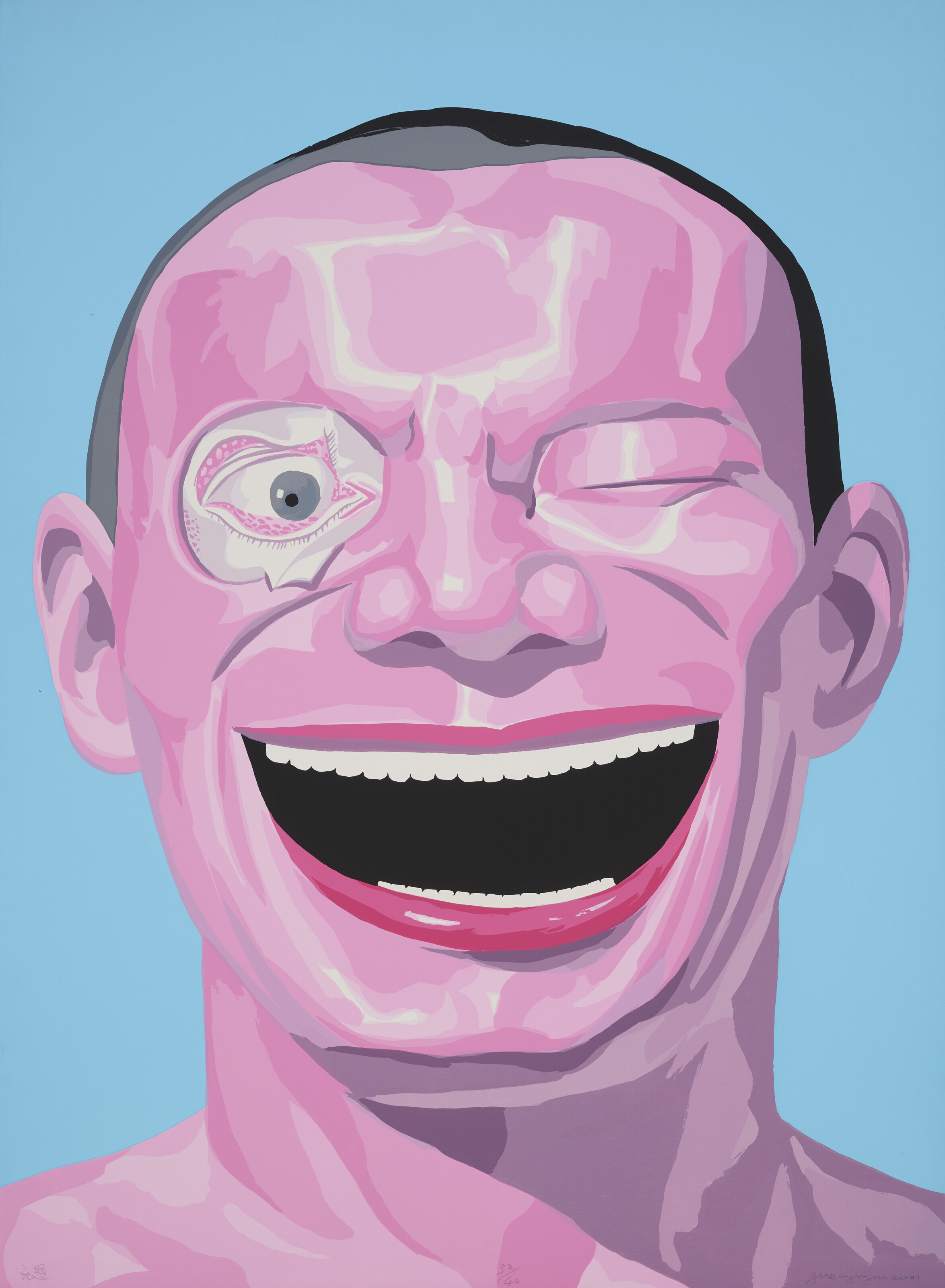 yue minjun 画集 Yue Minjun to Release Laughing Head NFTs | Ocula