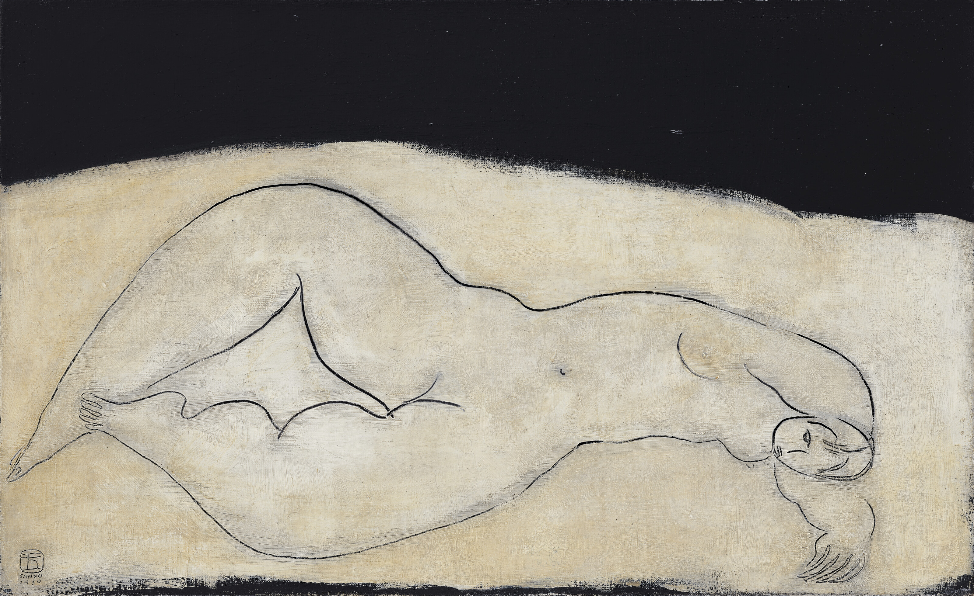 Nu blanc au genou levé (White Nude, with Raised Knee)