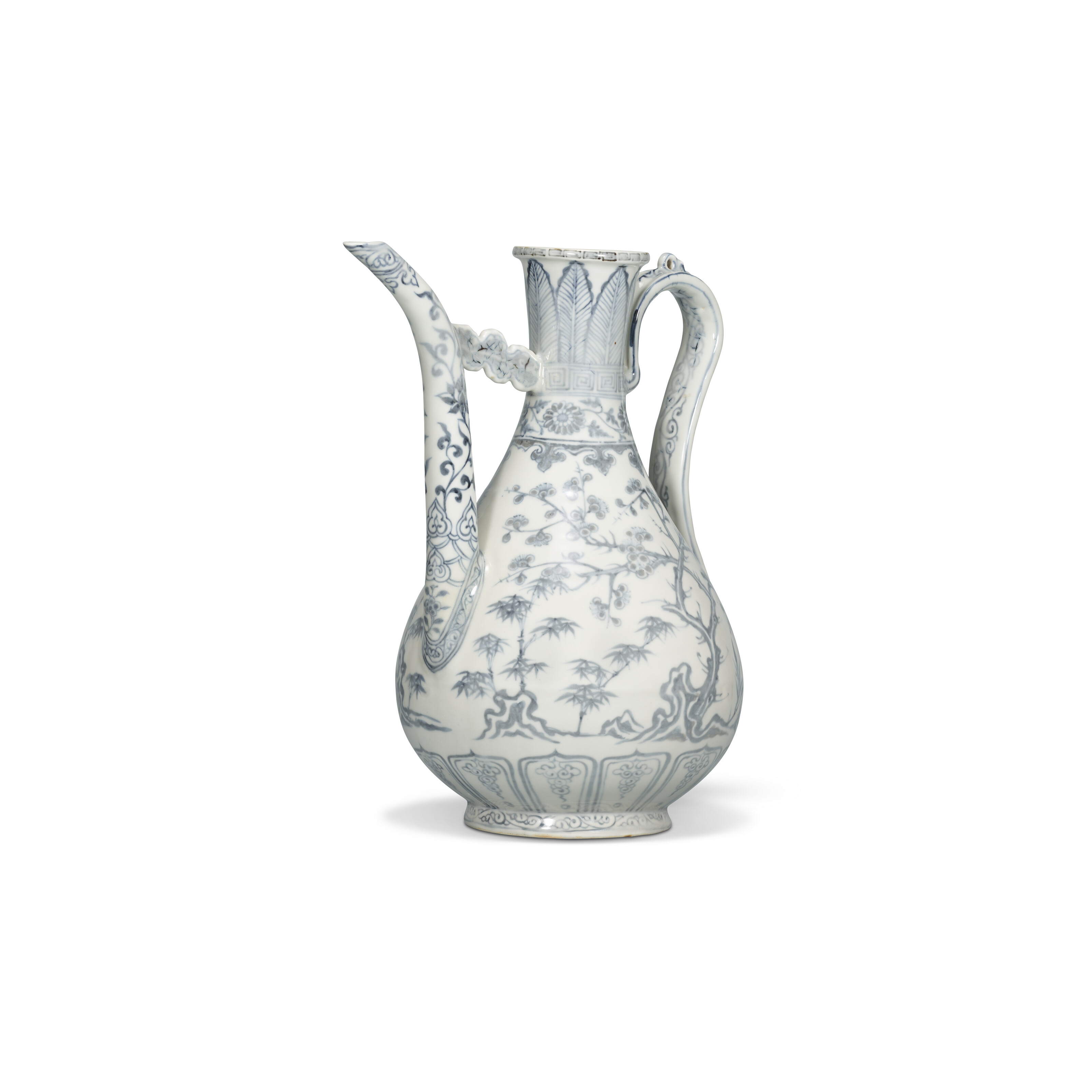 明洪武青花歲寒三友圖執壺, HONGWU PERIOD (1368-1398) | Christie's