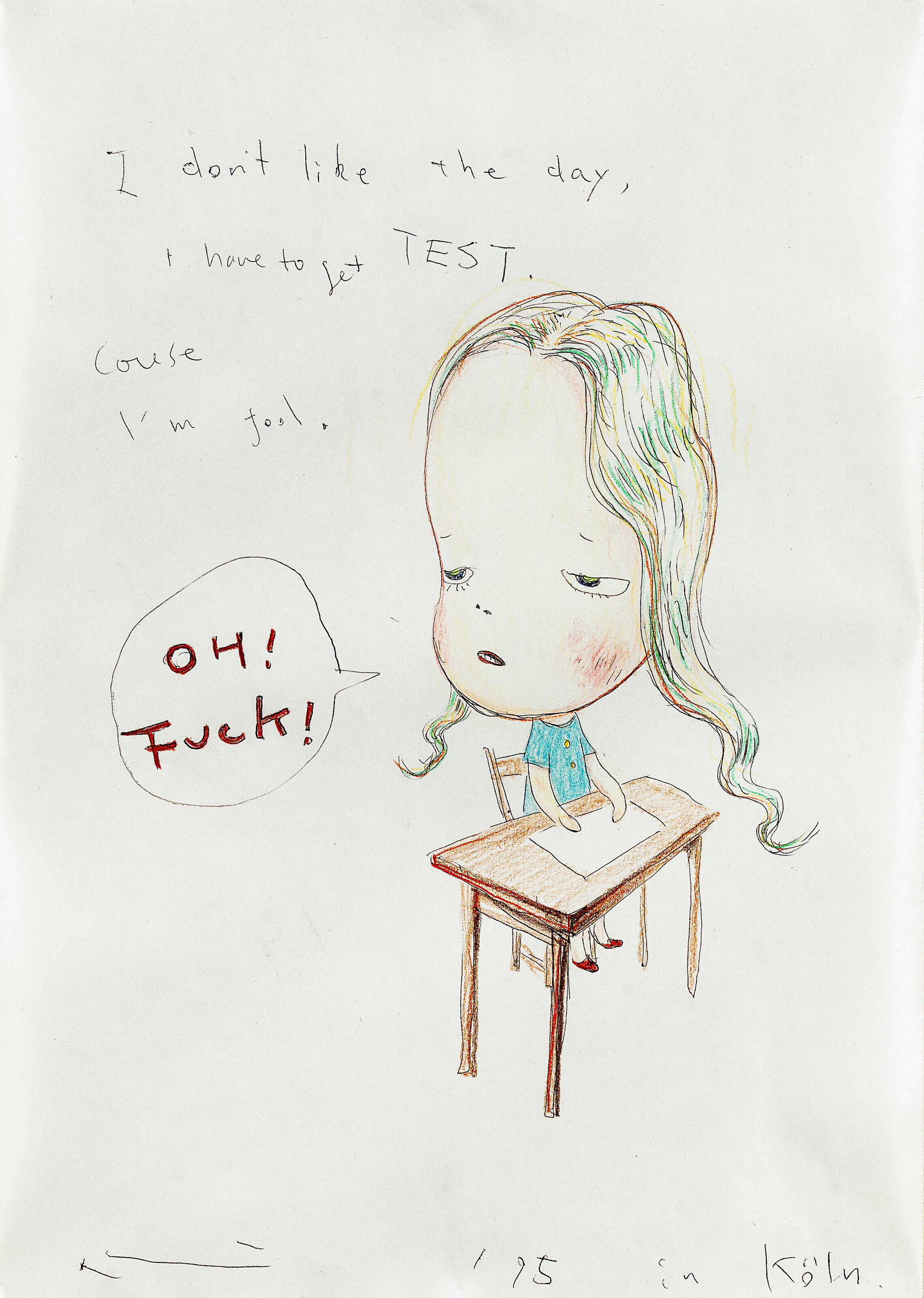 YOSHITOMO NARA (B. 1959), Oh! Fuck! | Christie's