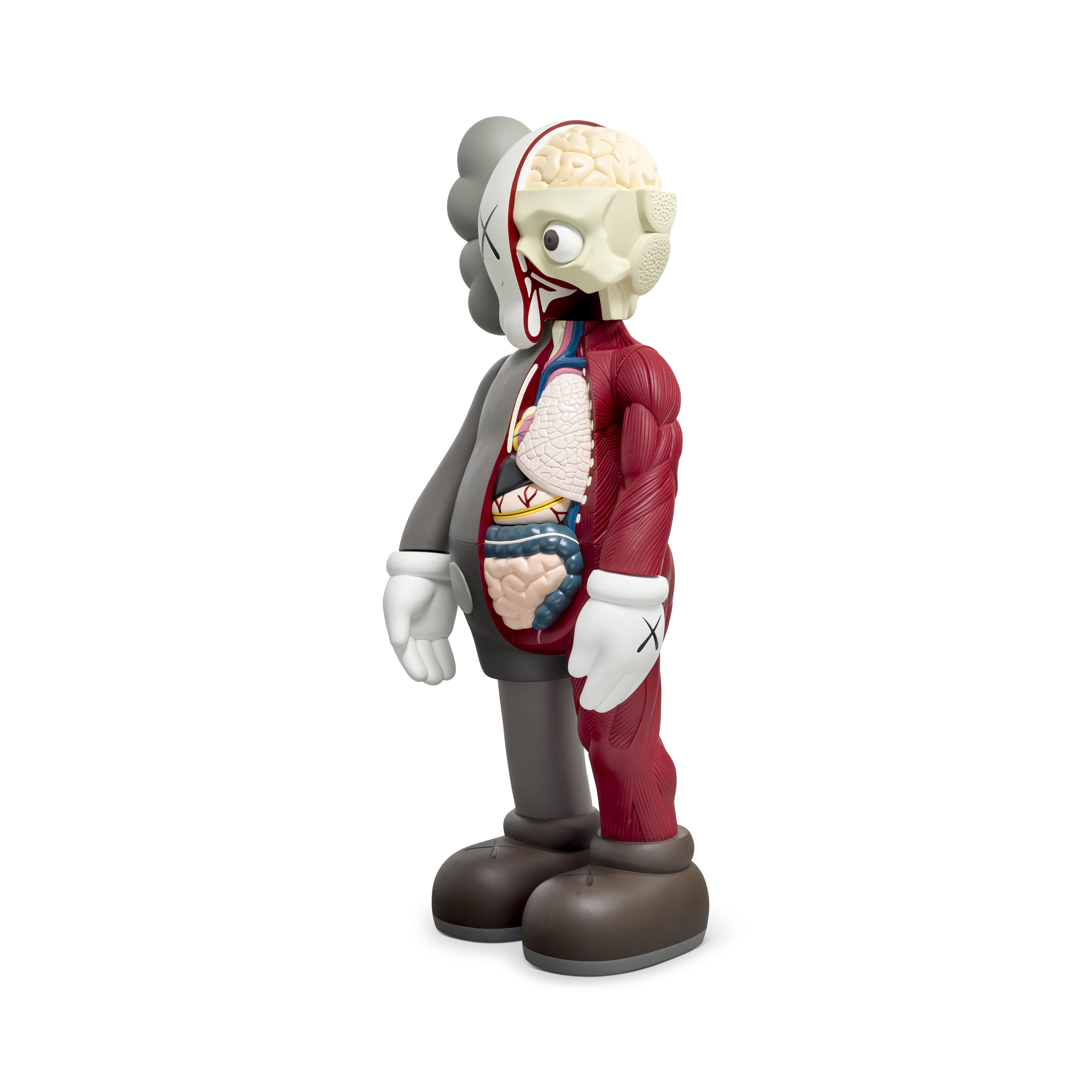 KAWS sid KAWS – Clean Slate Vinyl Figures Grey/Black/Brown 2018 – LYNART STORE