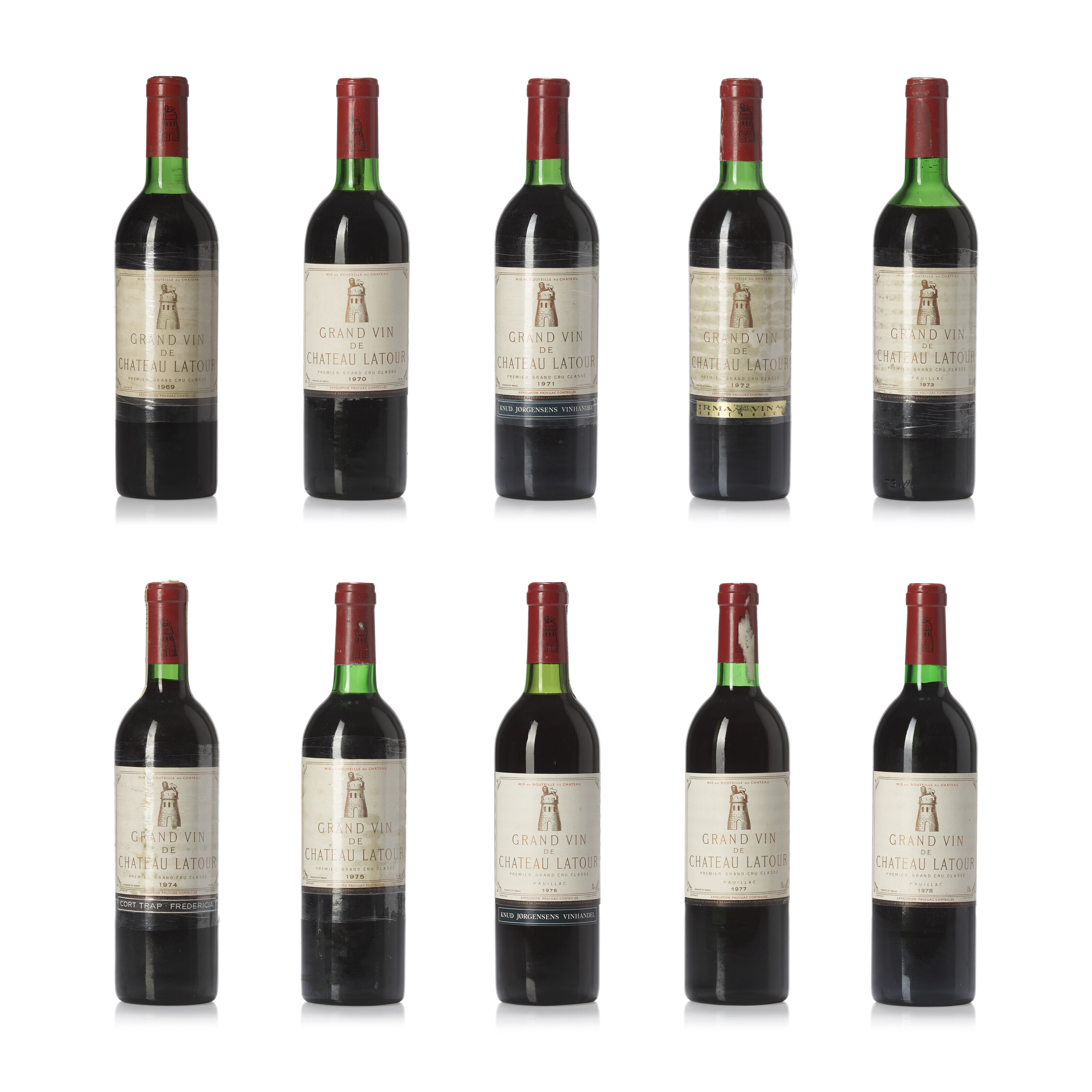Château Latour Vertical, Pauillac, 1er cru classé1969 Château Latour (1