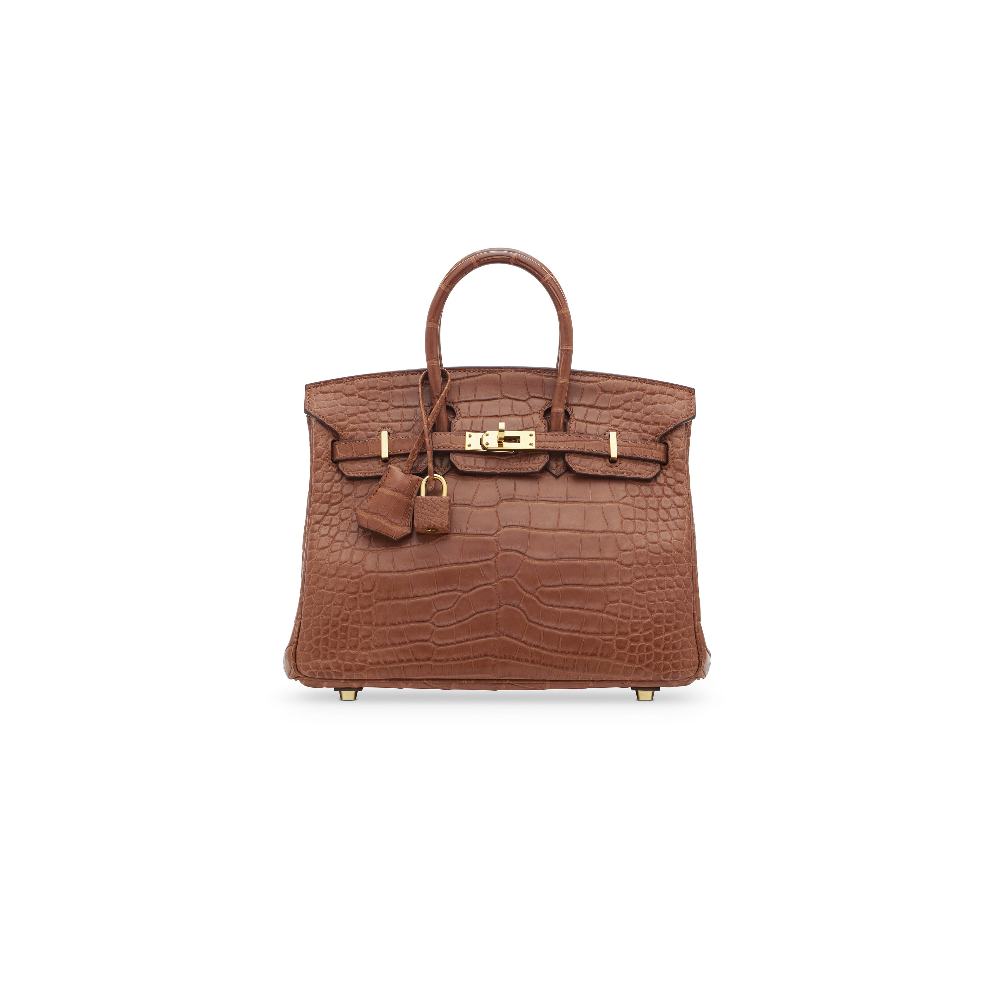 A MATTE GOLD ALLIGATOR BIRKIN 25 WITH GOLD HARDWARE HERMES 2018 Christie s