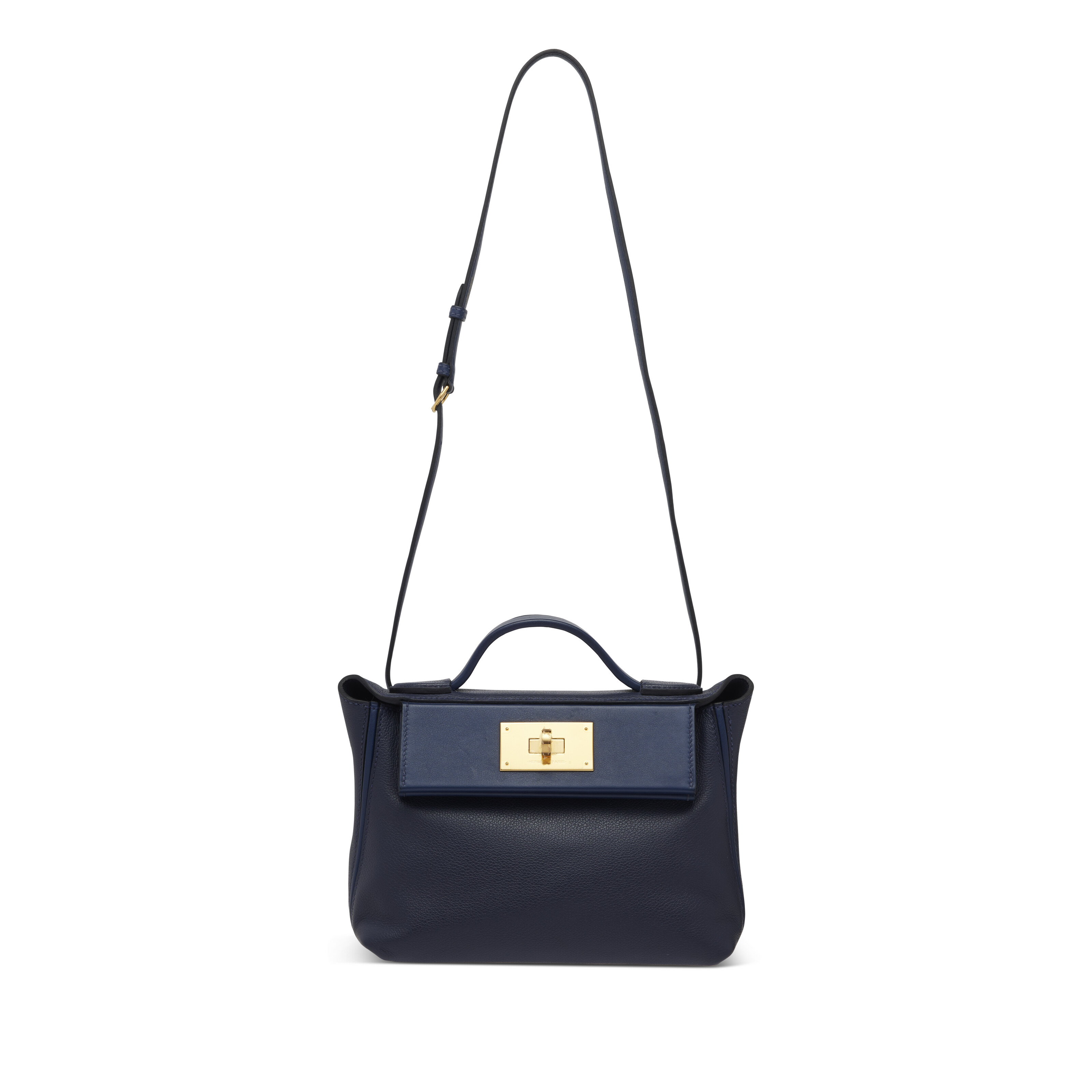 HERMES ネイビー Hermes 24/24 Bleu Nuit Bleu Navy Evercolor Swift 21cm