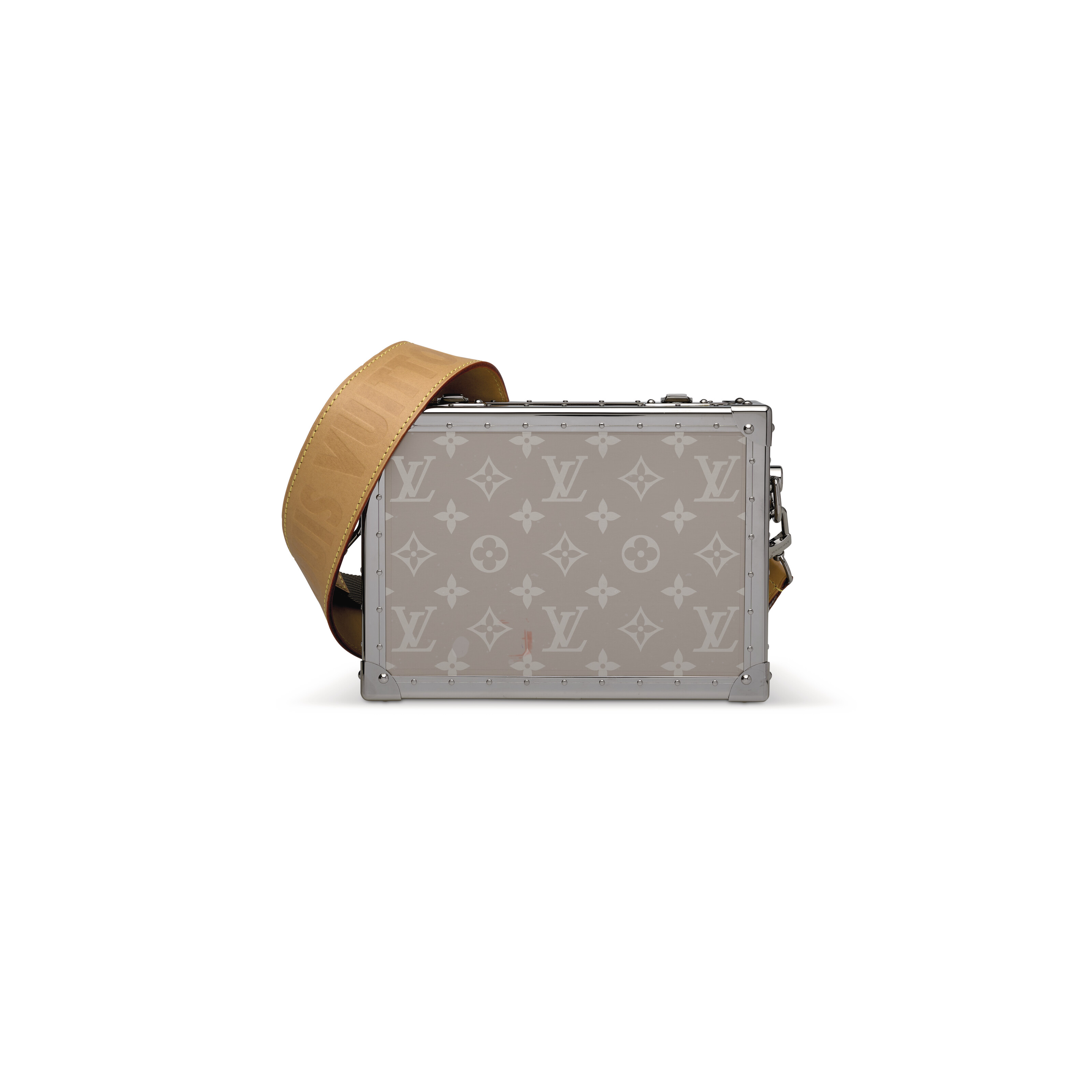 A LIMITED EDITION TITANIUM MONOGRAM CLUTCH BOX, LOUIS VUITTON 