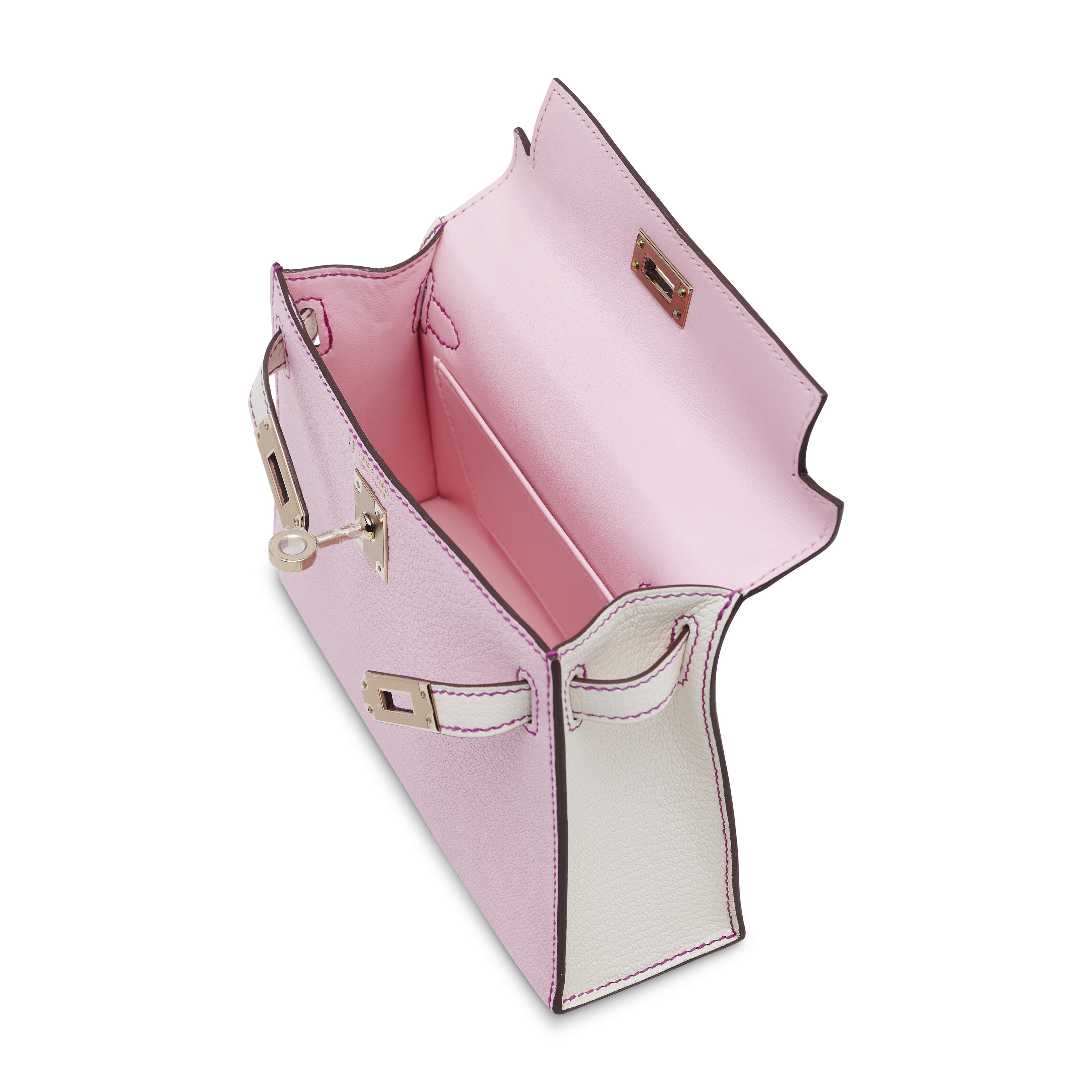 A CUSTOM ROSE SAKURA & CRAIE CHÈVRE LEATHER MINI KELLY