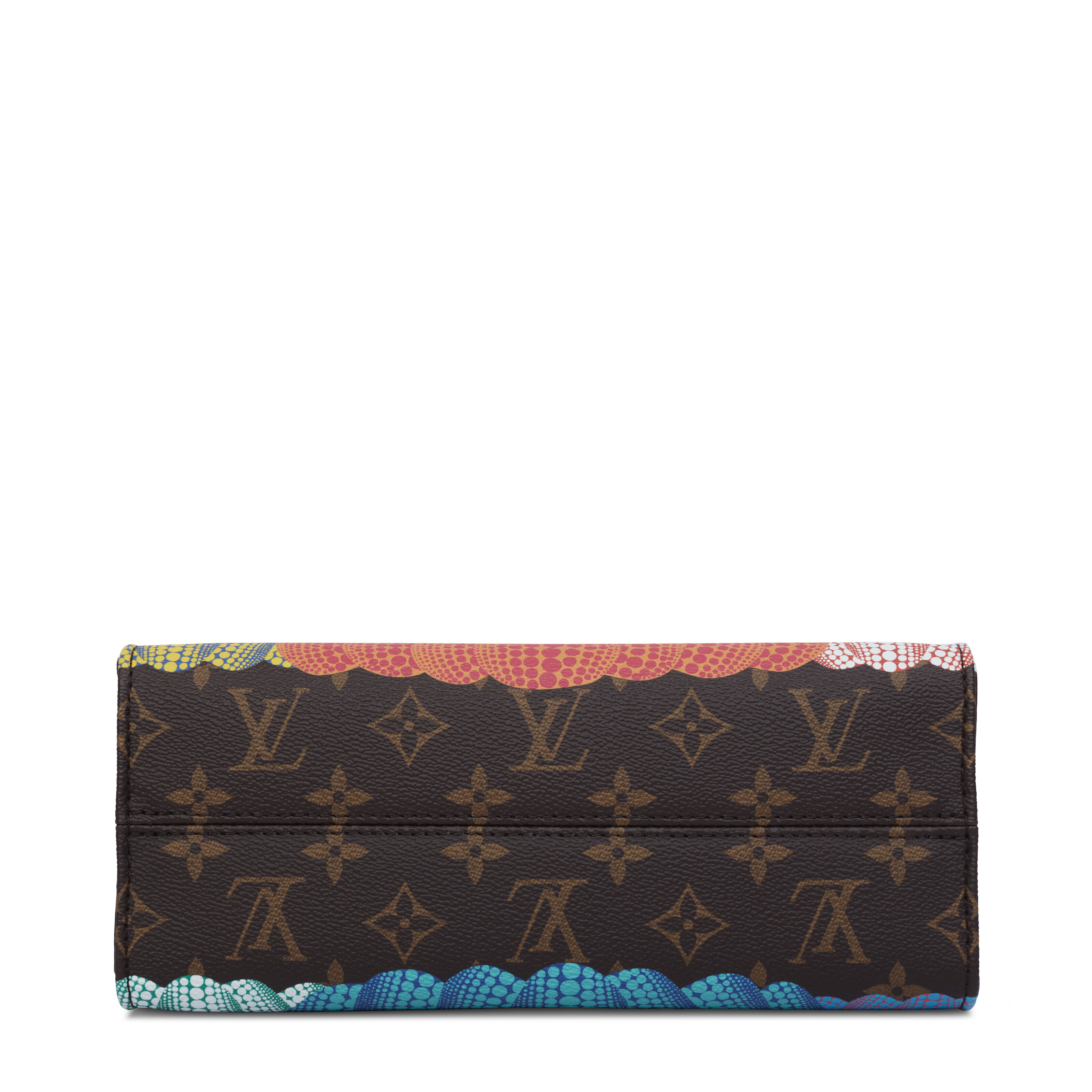A LIMITED EDITION PAINTED PUMPKIN MONOGRAM ONTHEGO BAG WITH GOLD