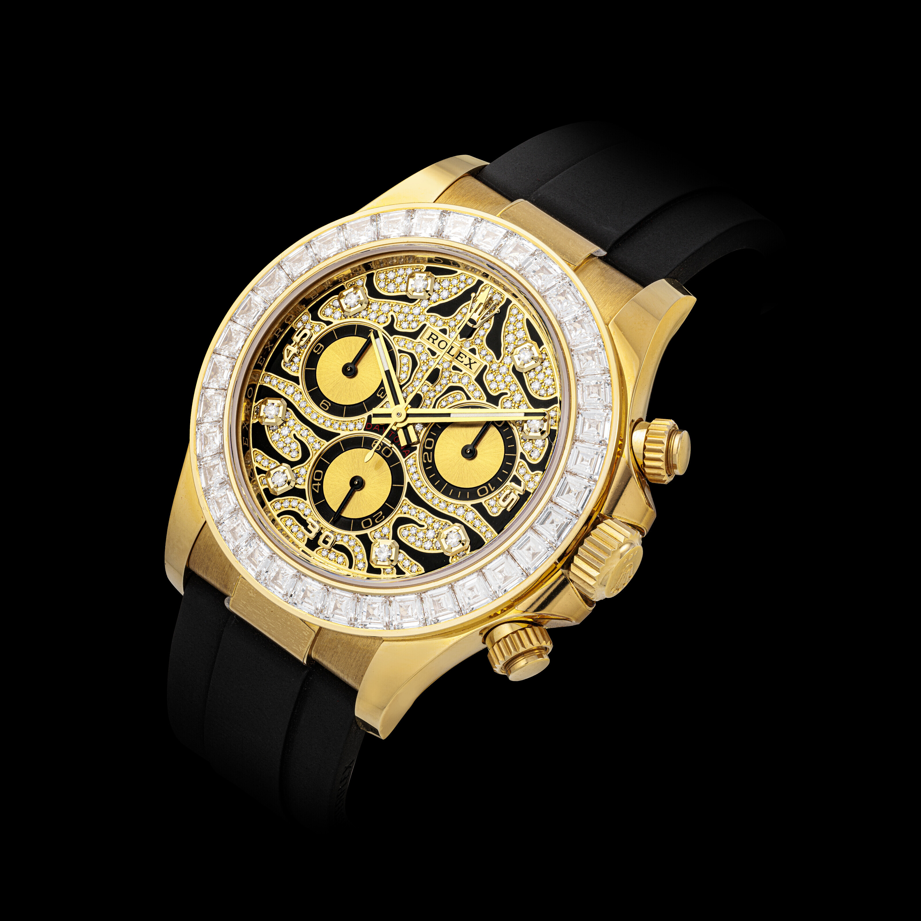 Rolex Cosmograph Daytona Black Mother of Pearl Yellow Gold