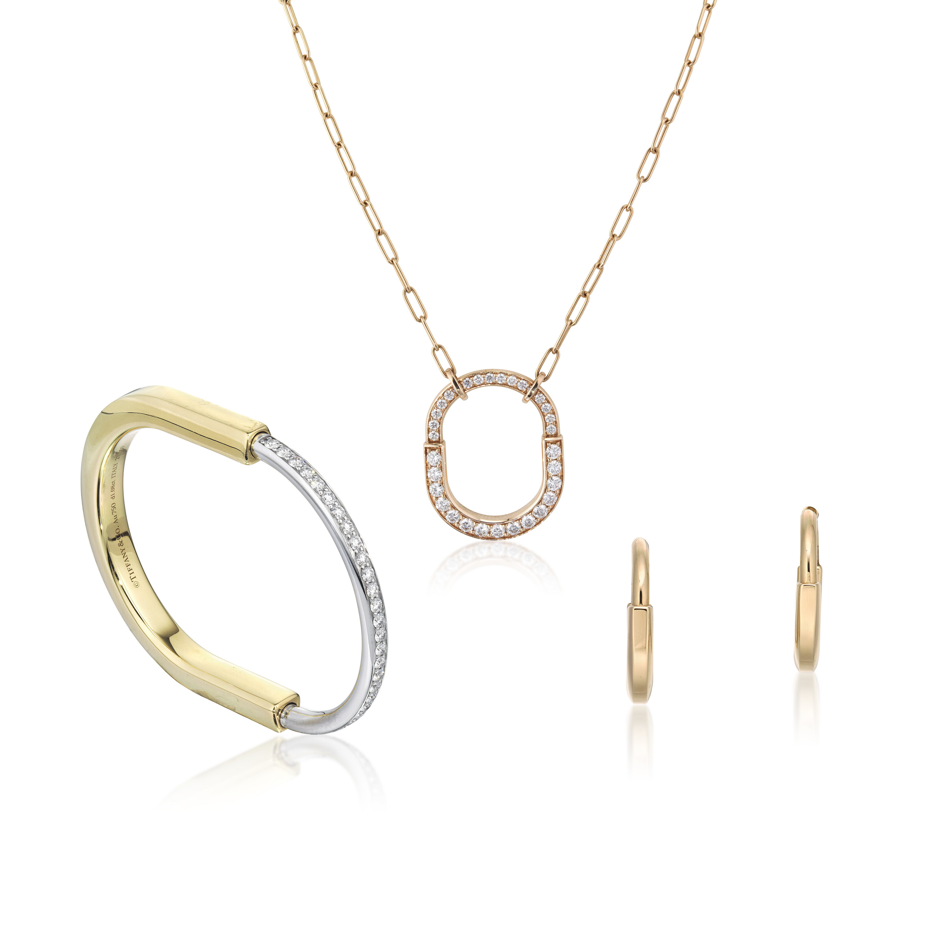 TIFFANY & CO. SET OF DIAMOND 'TIFFANY LOCK' JEWELLERY, | Christie’s