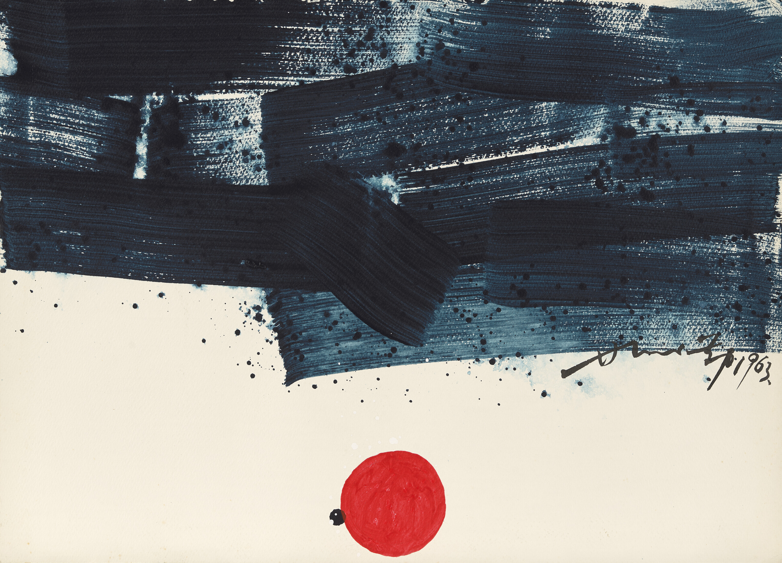 WU GUANZHONG (1919-2010), Silk-Screen Printing - The Great Wall