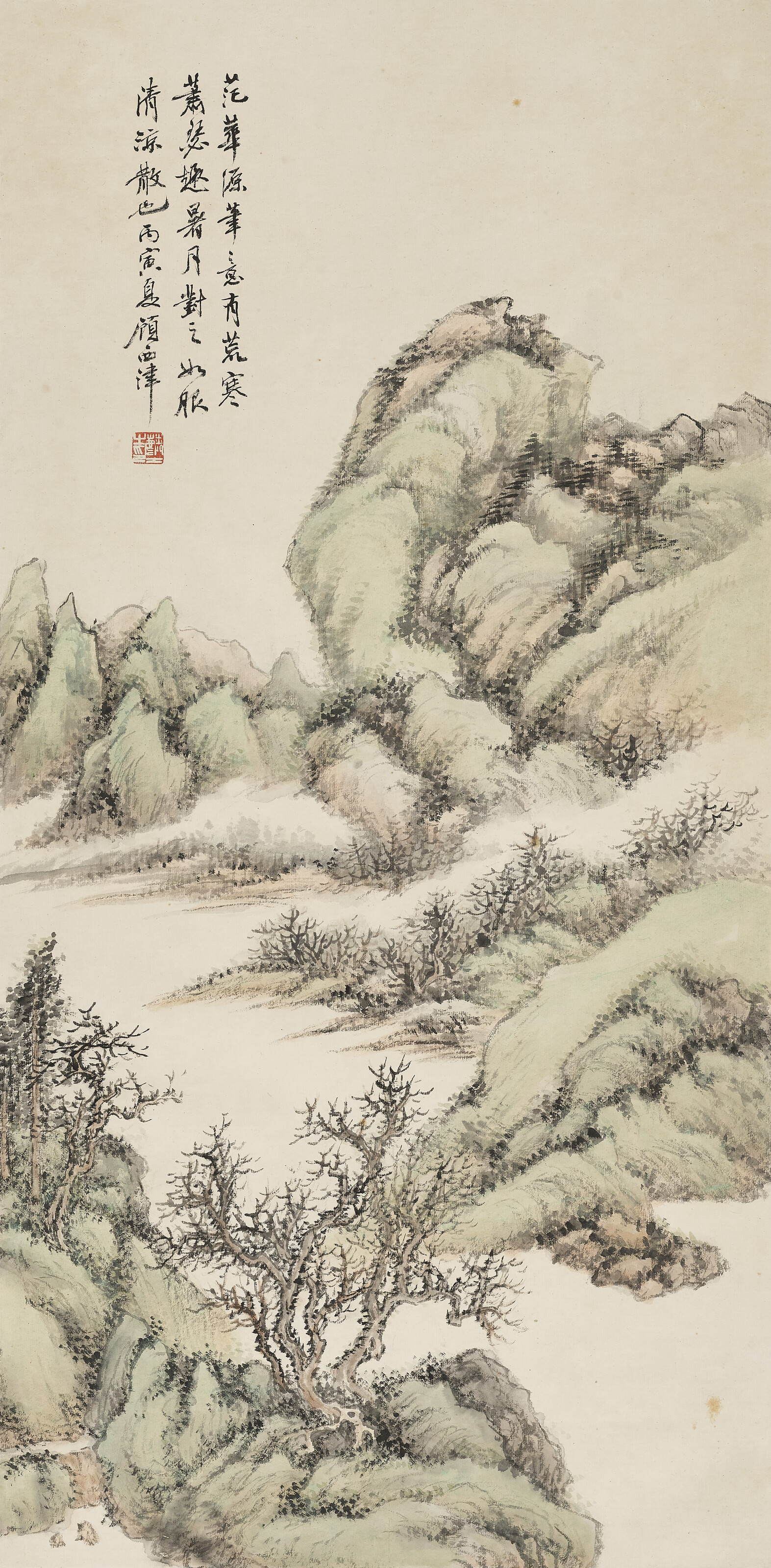 顧麟士（1865-1929）, 青綠山水| Christie's