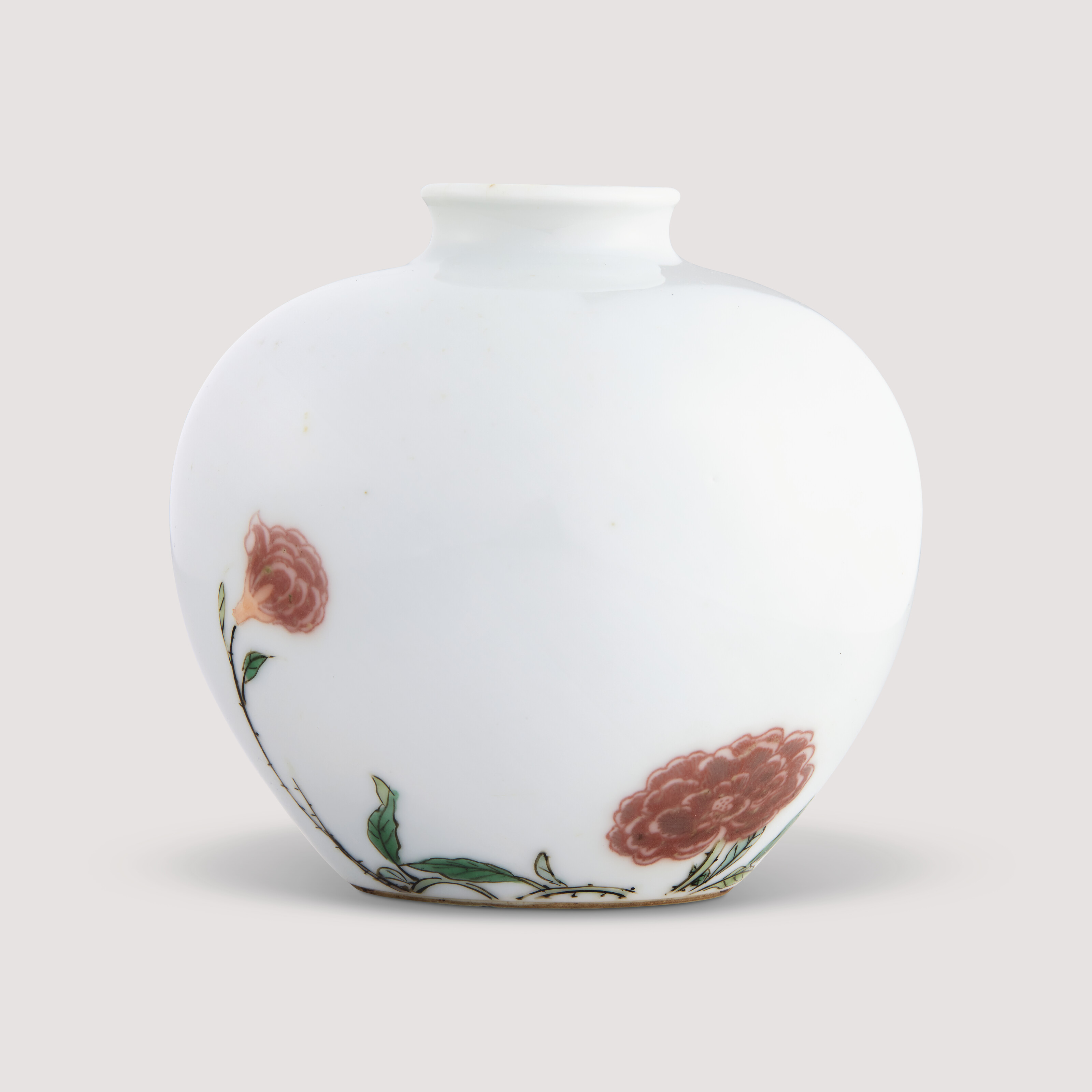 清雍正鬥彩海水異獸紋「天」字罐, YONGZHENG PERIOD (1723-1735