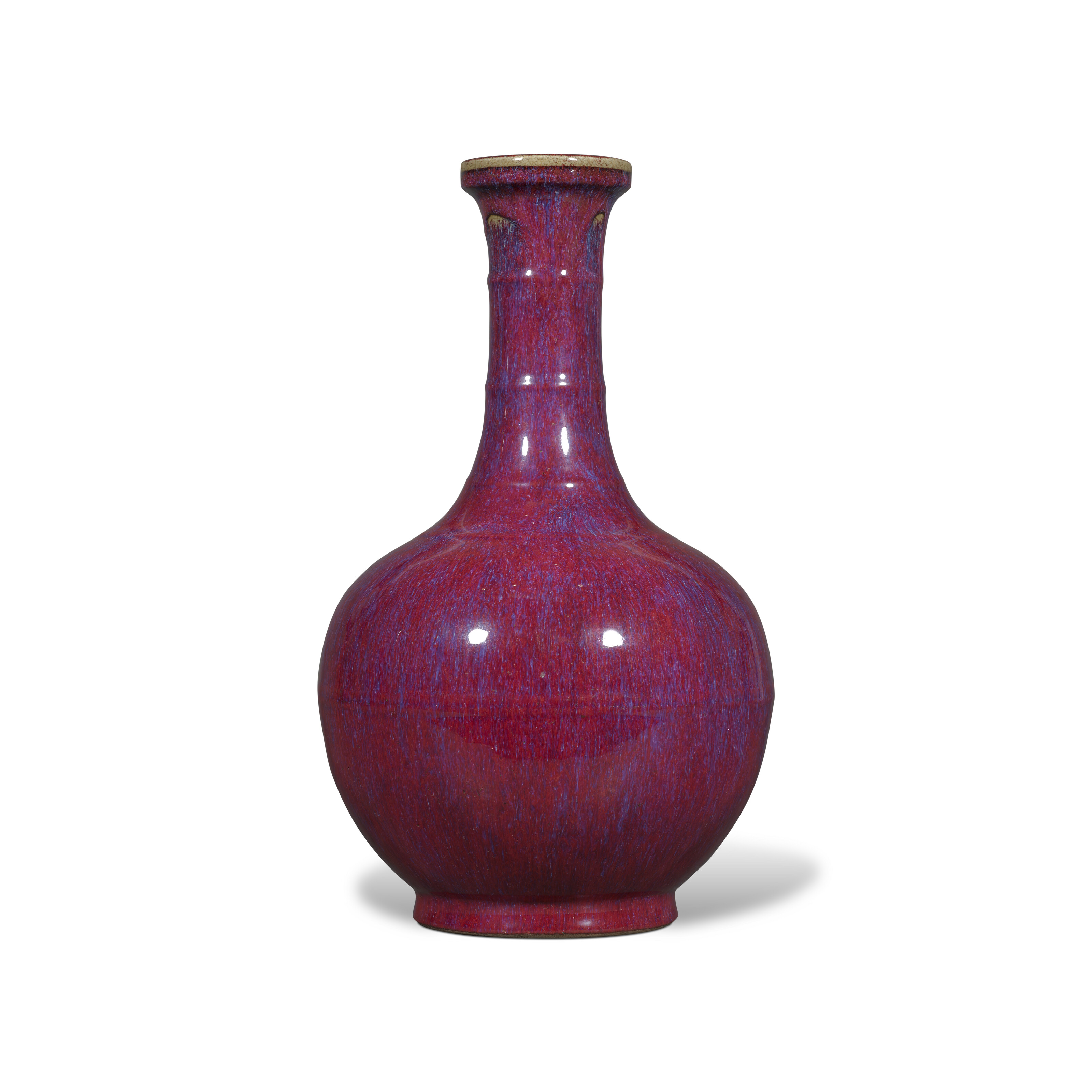 A FLAMBÉ-GLAZED BOTTLE VASE, QING DYNASTY (1644-1911) | Christie’s