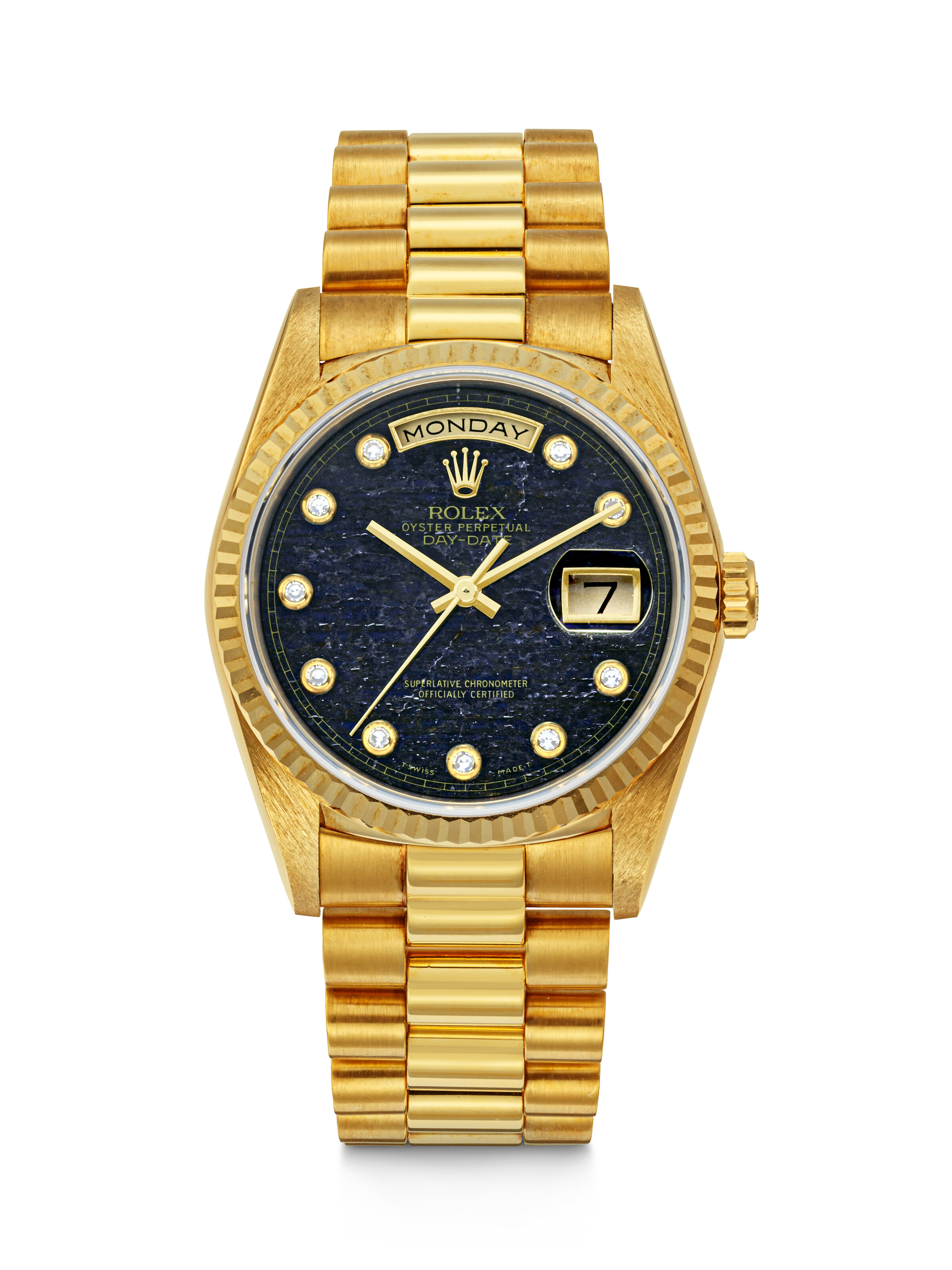 ROLEX DAY DATE WITH BLOODSTONE DIAL REF. 18028 CASE NO. R882219 Christie s