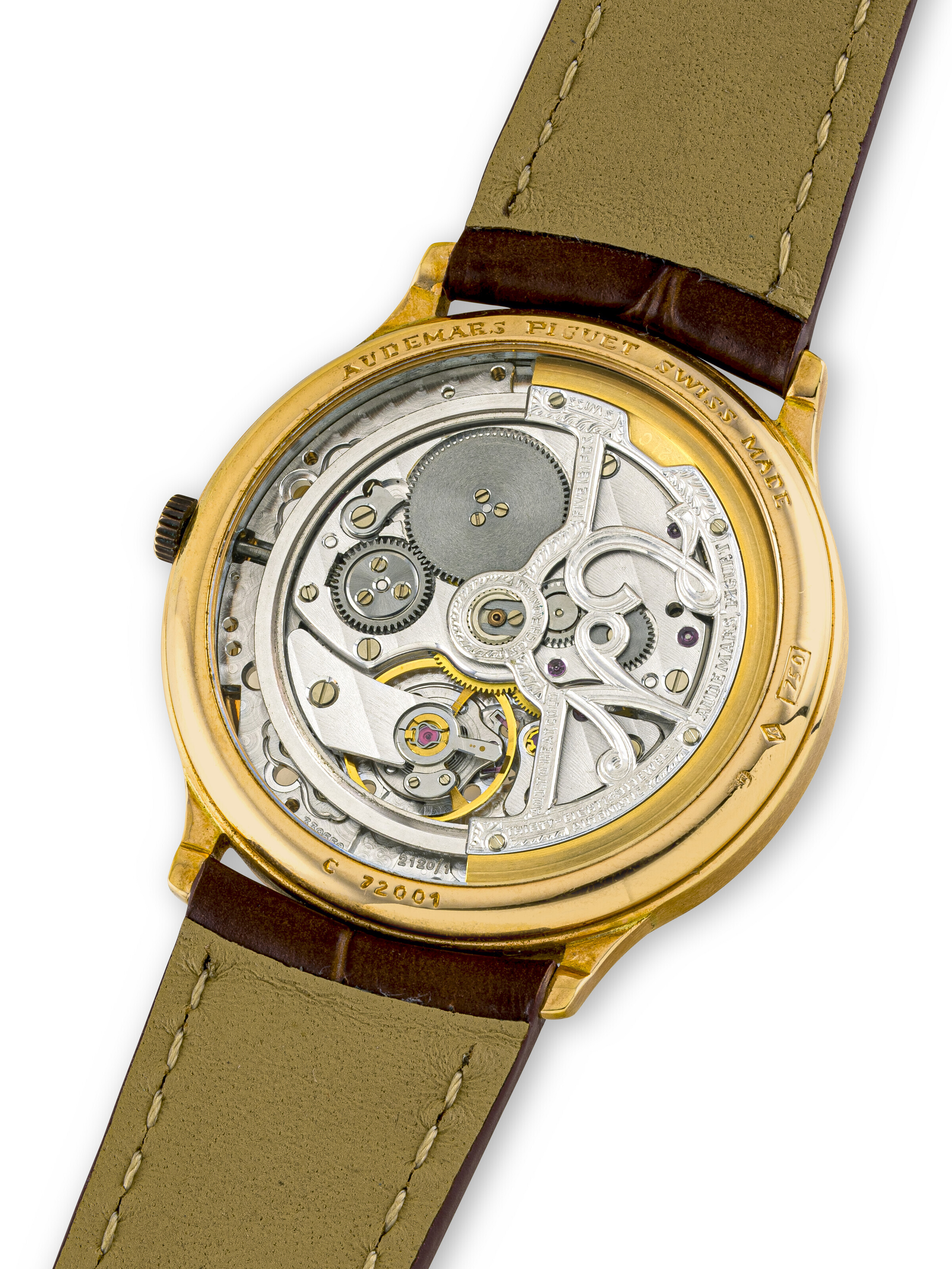 AUDEMARS PIGUET, SEMI-SKELETONISED WRISTWATCH WITH ROLLS ROYCE