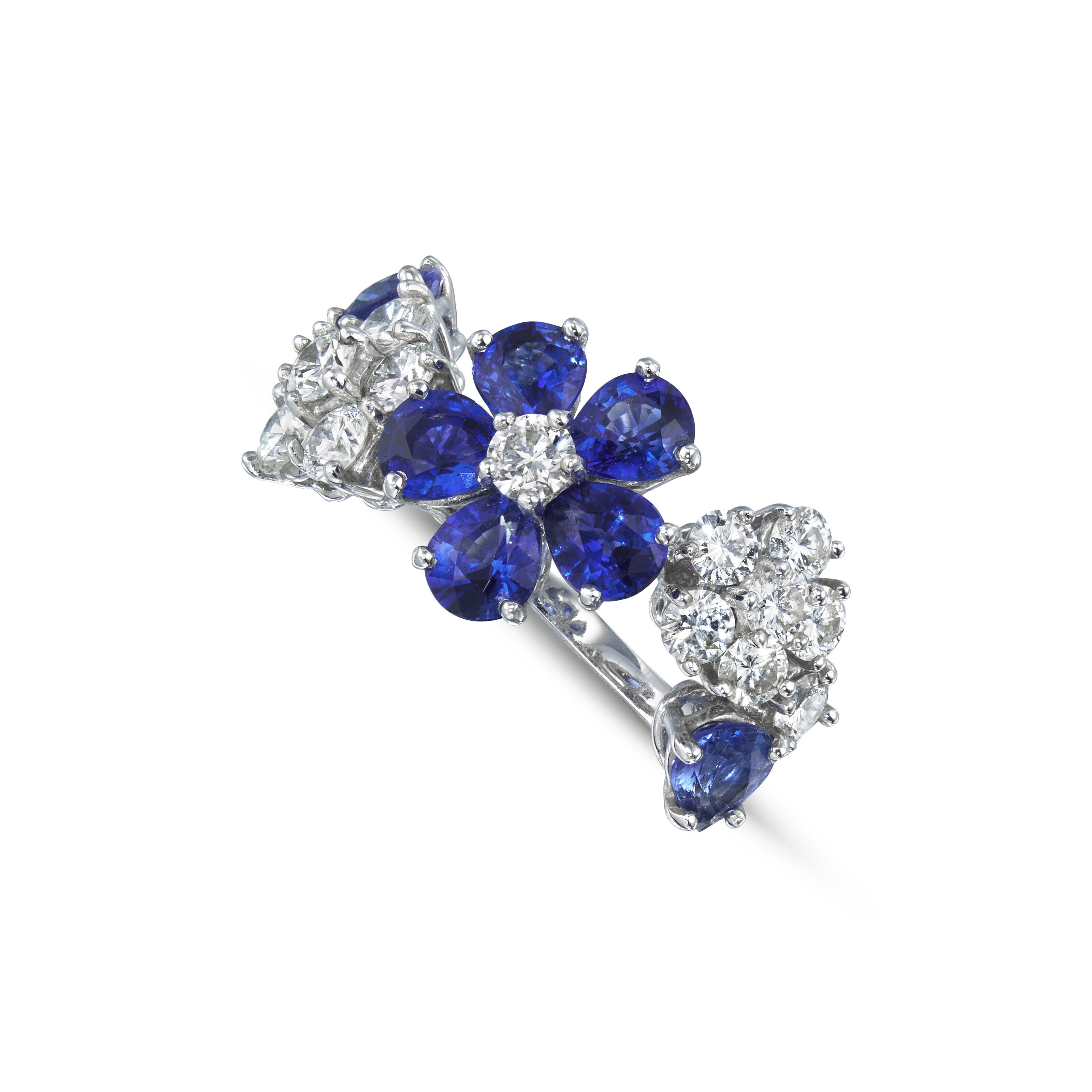 VAN CLEEF ARPELS MULTI-GEM 'FOLIE DES PRES' EARRINGS AND RING