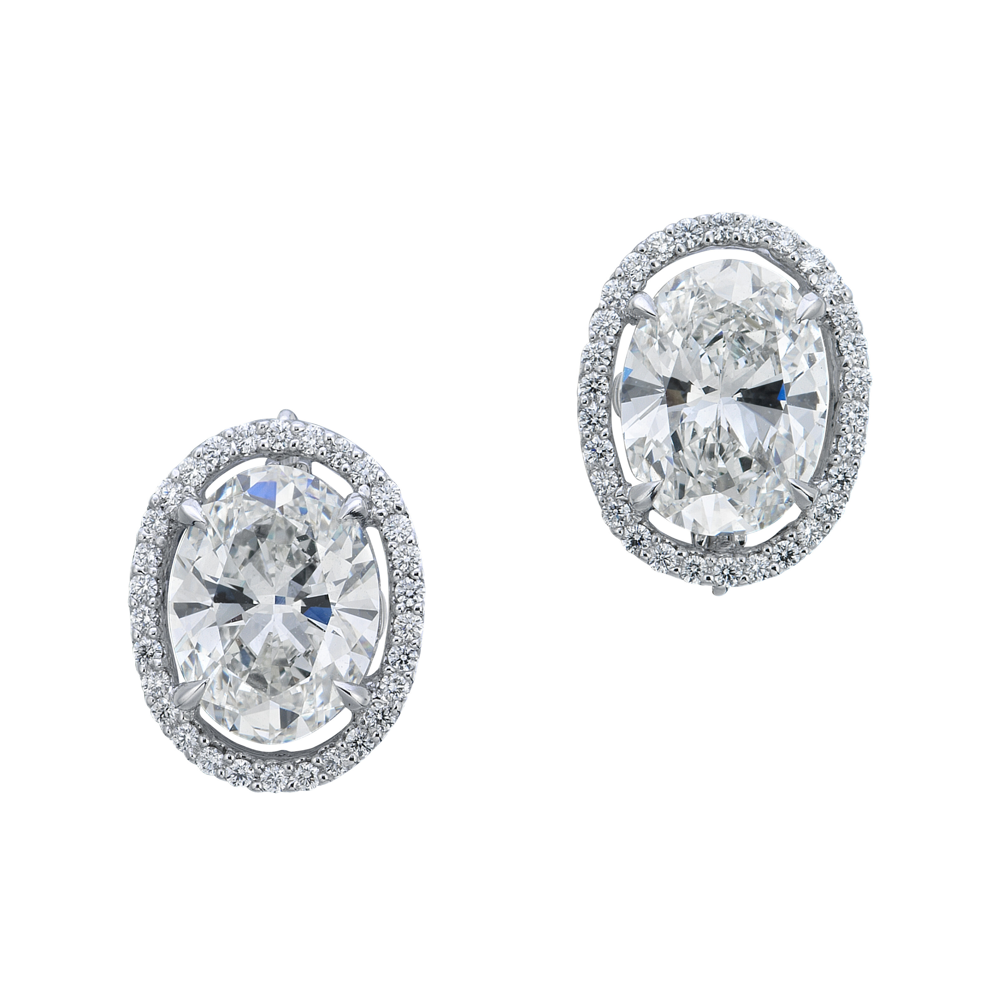 Large Cristina Partial Diamond Earrings