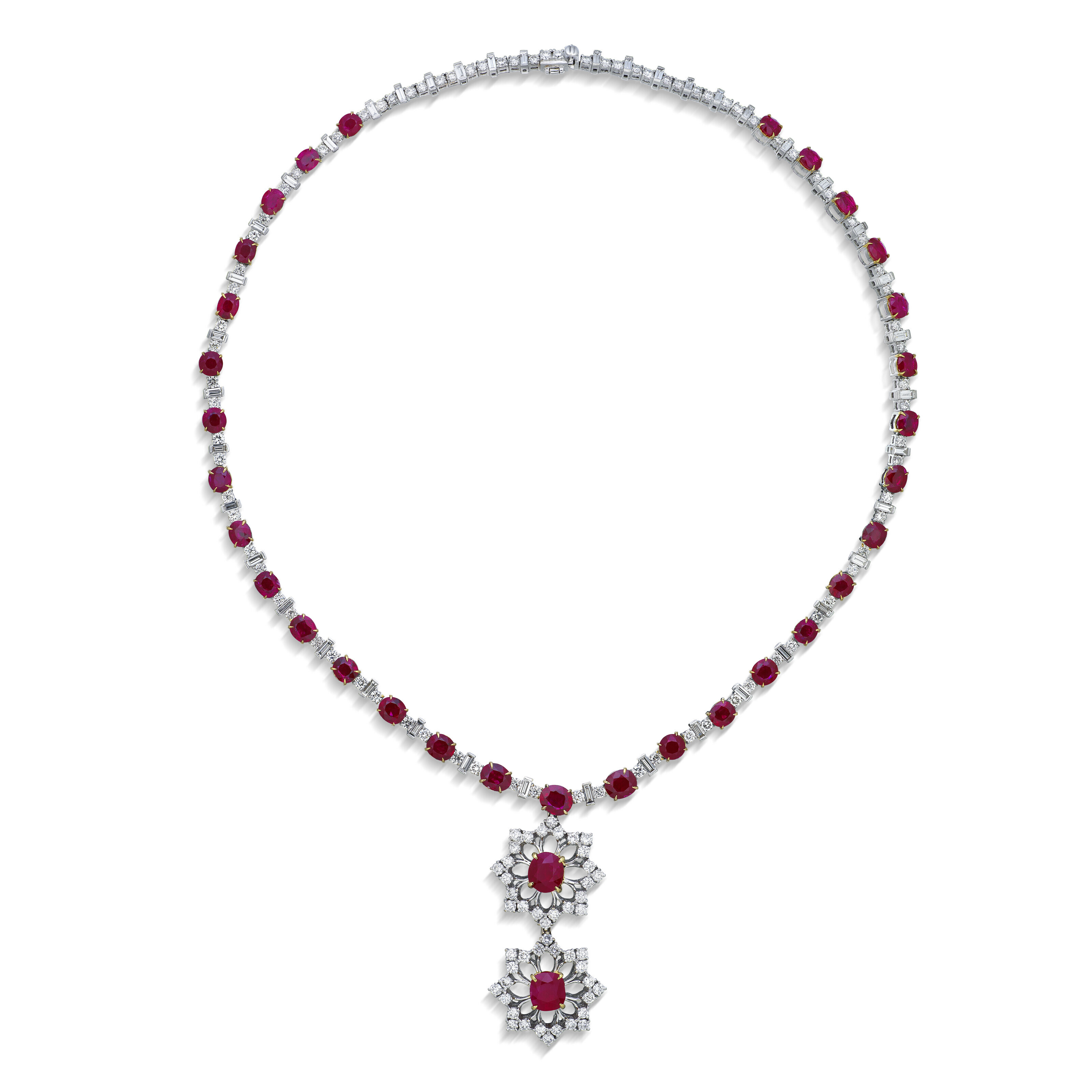 RUBY AND DIAMOND NECKLACE, | Christie's