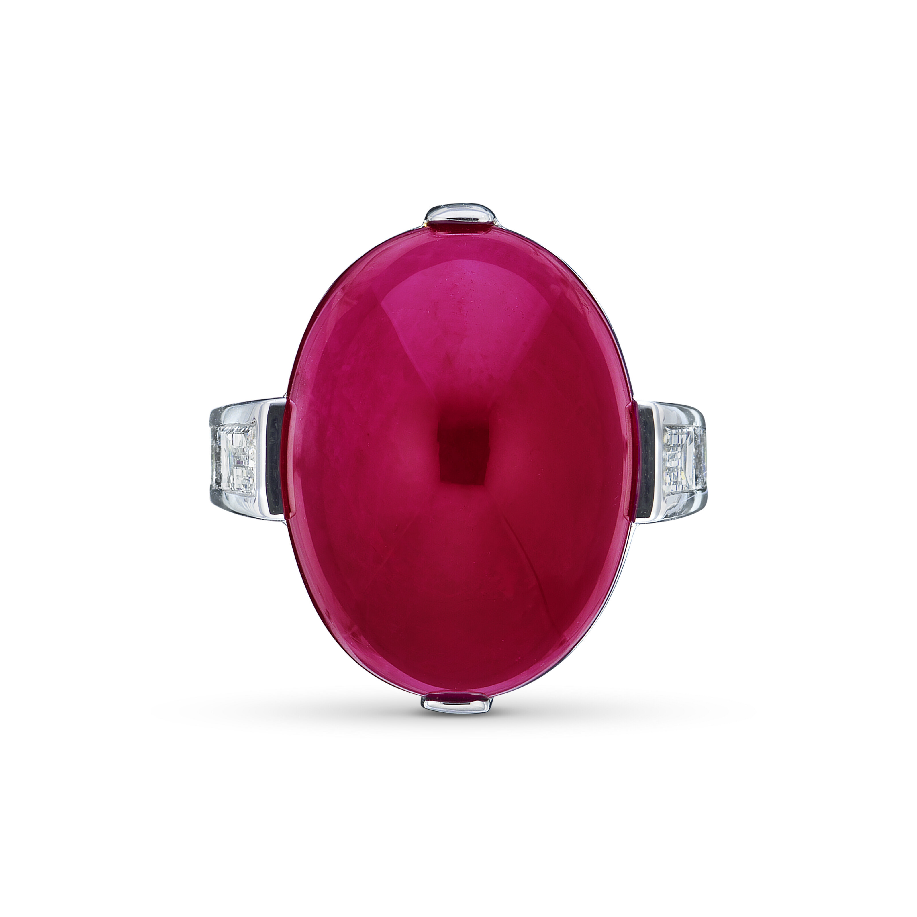 ADA CABOCHON RUBY 使用説明書付き ADA CABOCHON RUBY 使用説明書付き Cabochon Ruby Gemstone Ring