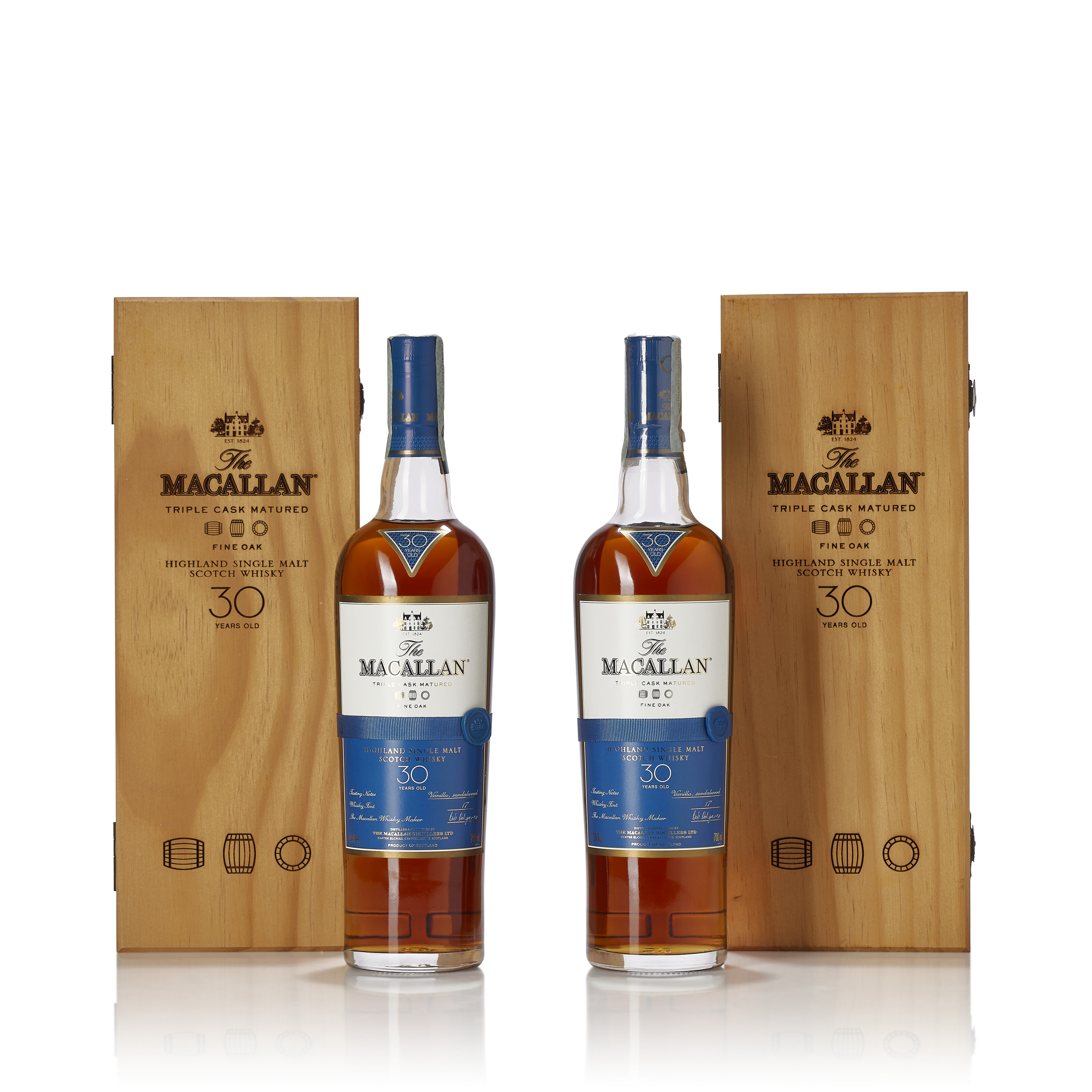 The Macallan 30 Year Old Triple Cask Fine Oak, In individual original