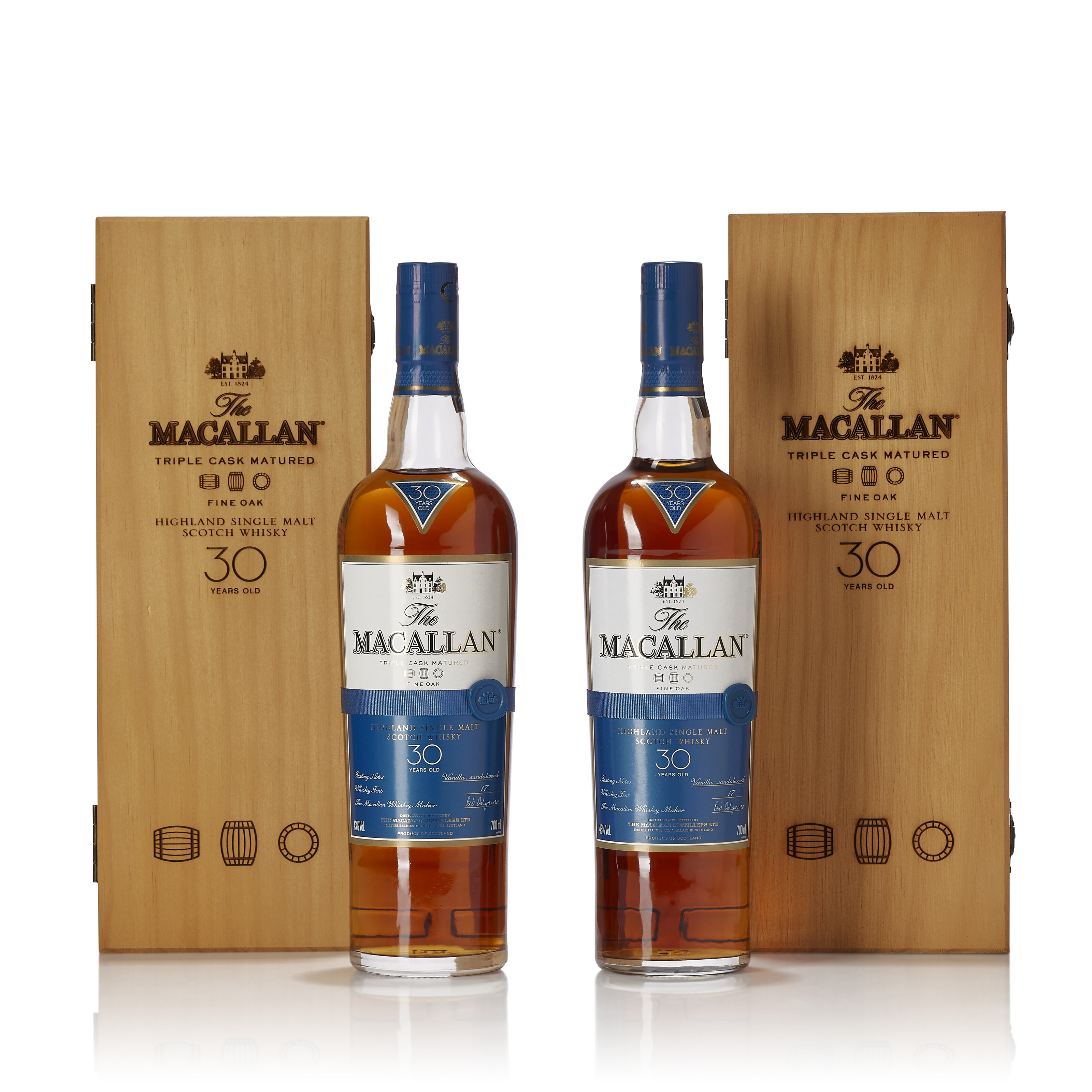 The Macallan 30 Year Old Triple Cask Fine Oak, 43 vol. In individual