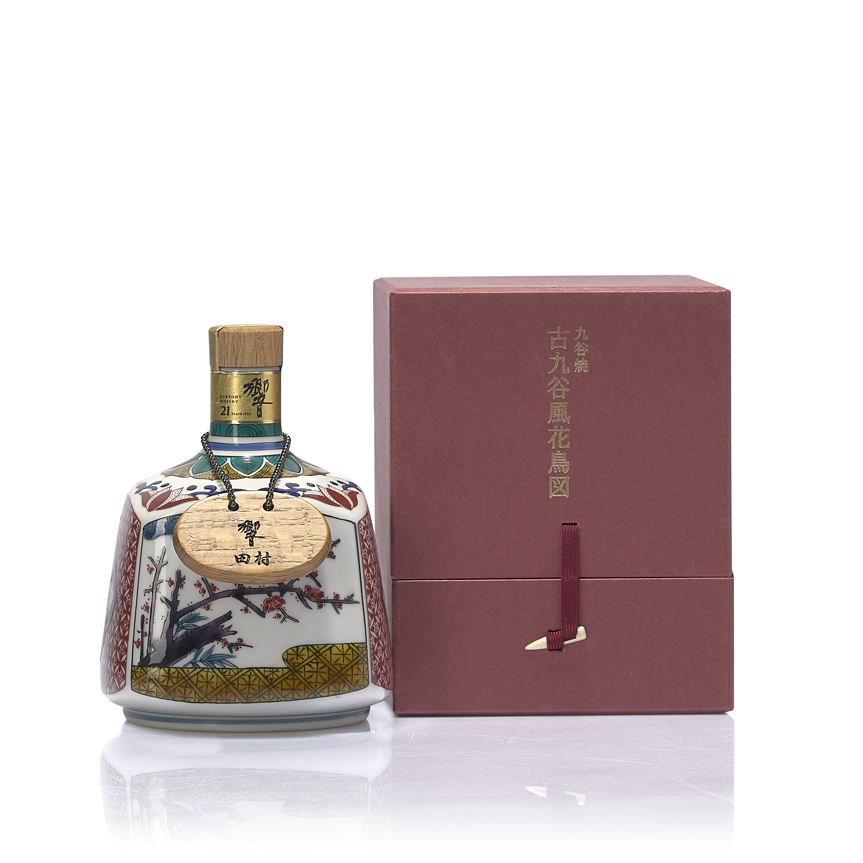 Hibiki 21 Year Old Ceramic Kutani Decanter 2002 Release, In slightly