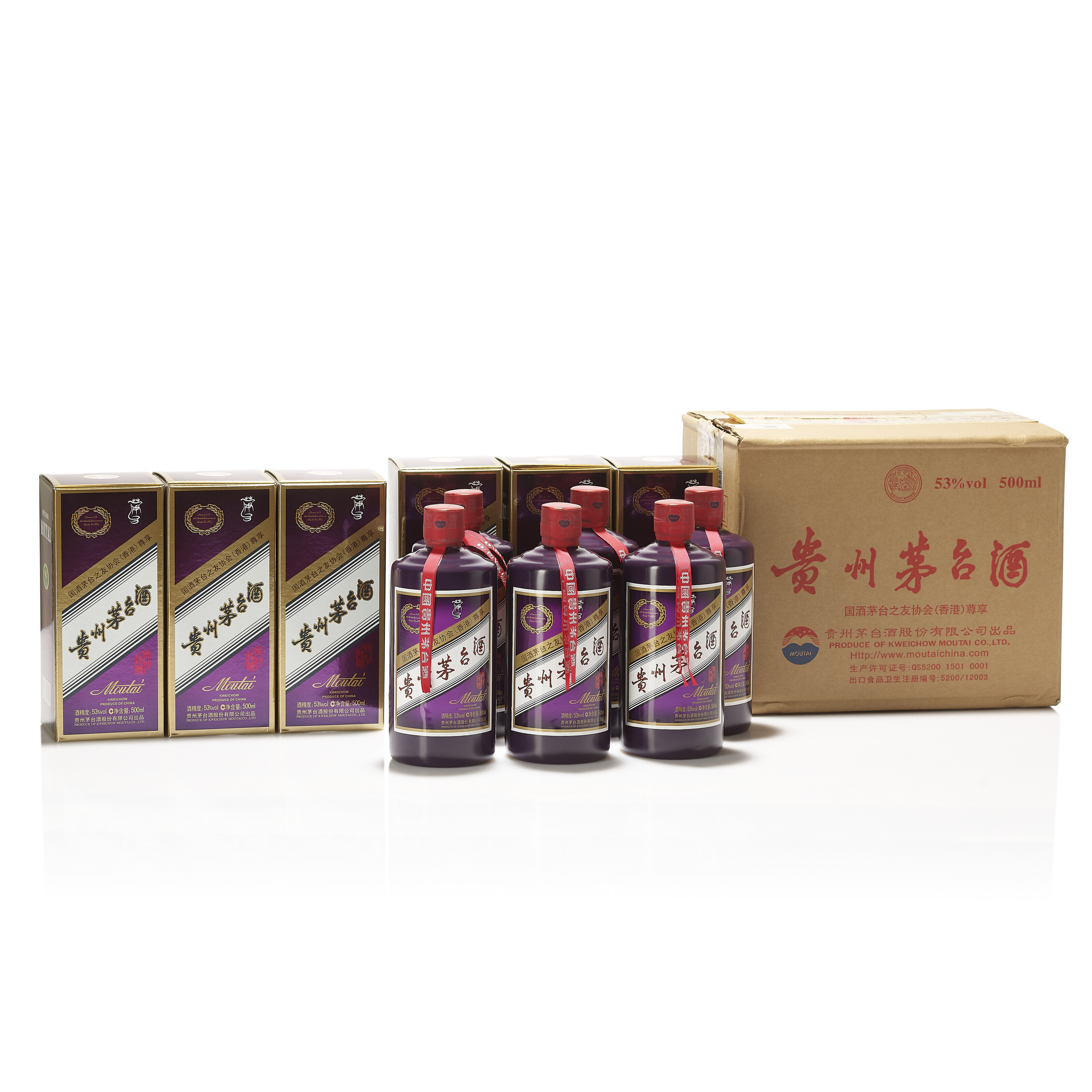 Kweichow Moutai Aged 80 Years 2014, 53% vol, in original carton