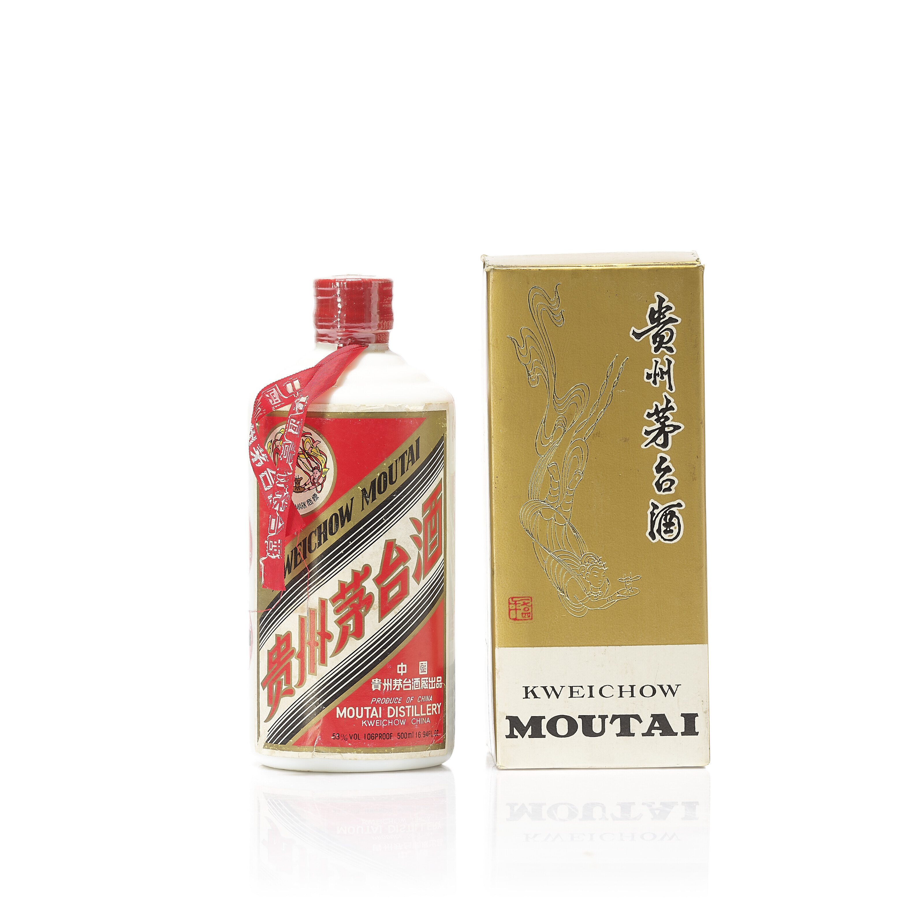 Kweichow Flying Fairy Moutai 1993, 53% vol, slightly scuffed label