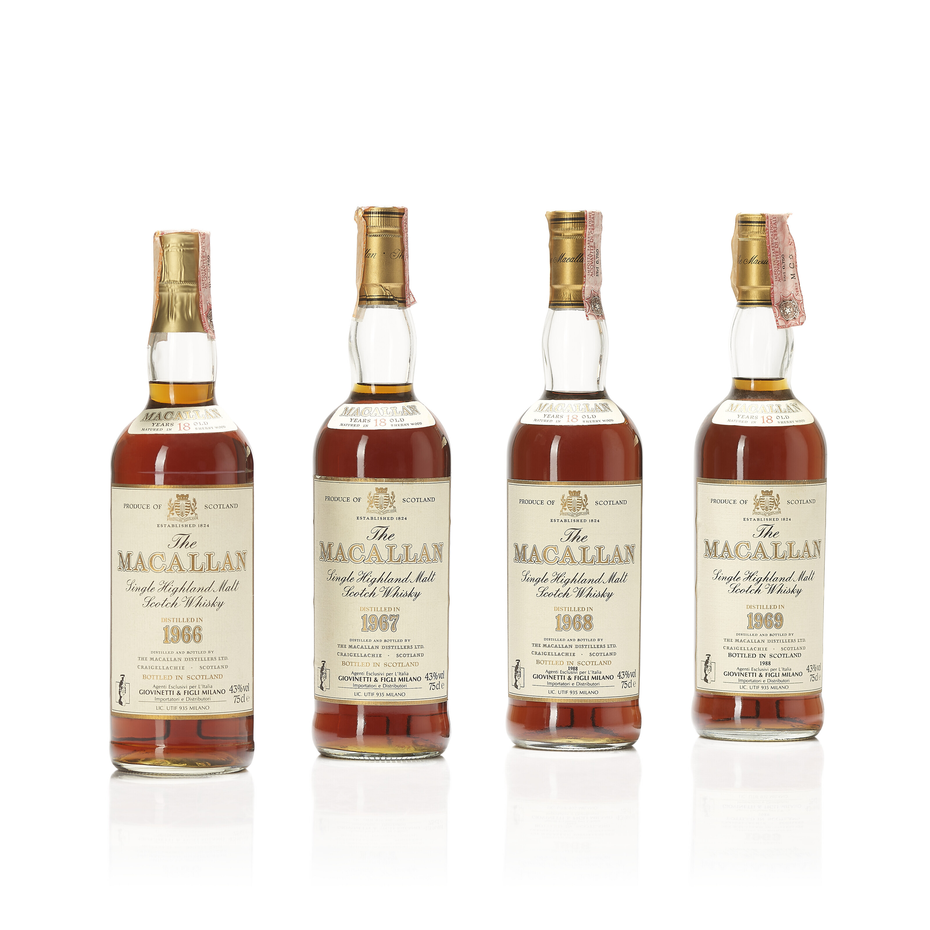 The Macallan 18 Year Old 1969, 43 vol, distilled in 1969 and bottled