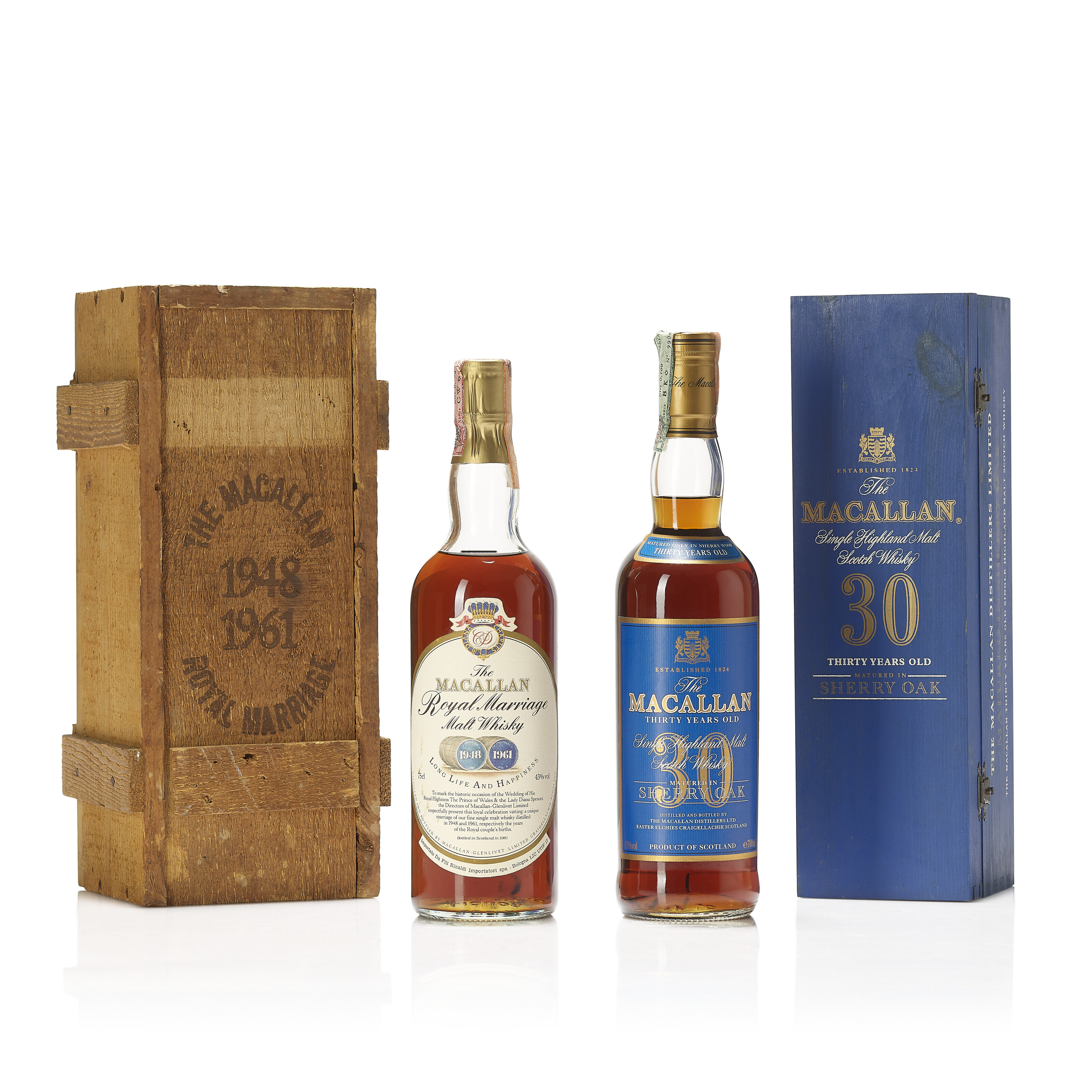 The Macallan Blue Label Sherry Oak 30 Year Old, 43 vol, Italian import