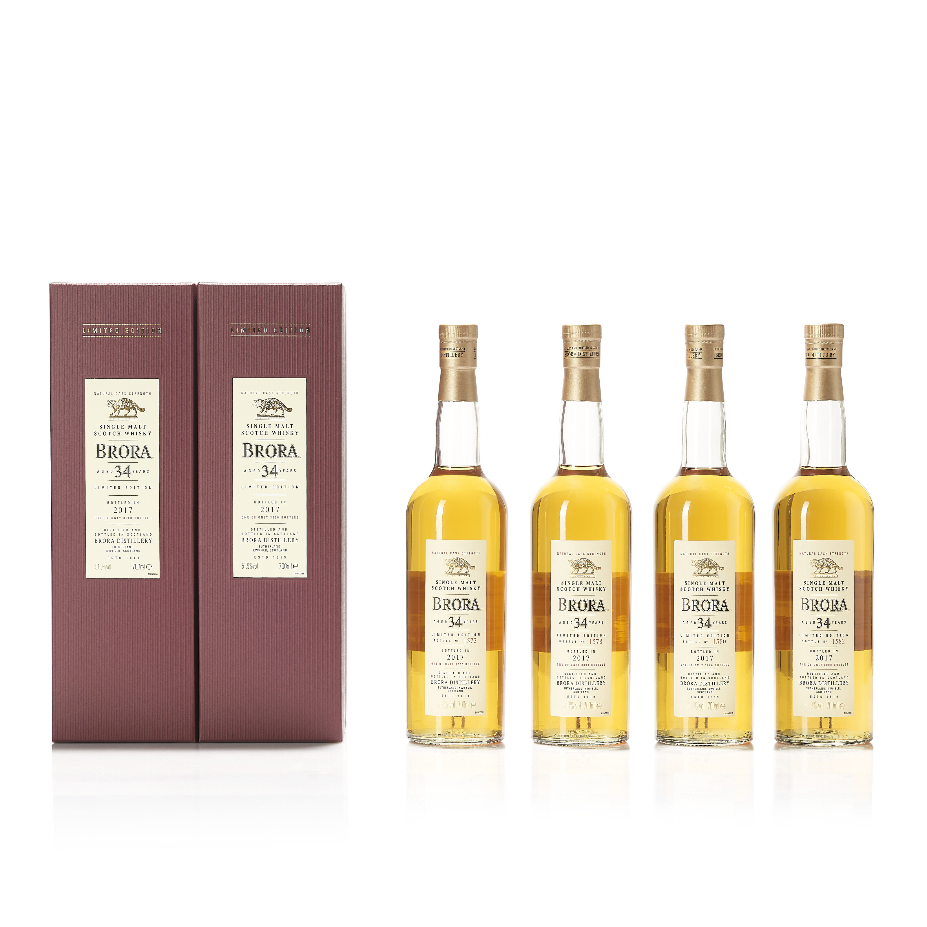 Brora 34 Year Old, 51.9 vol, limited Edition, bottled in 2017, bottle