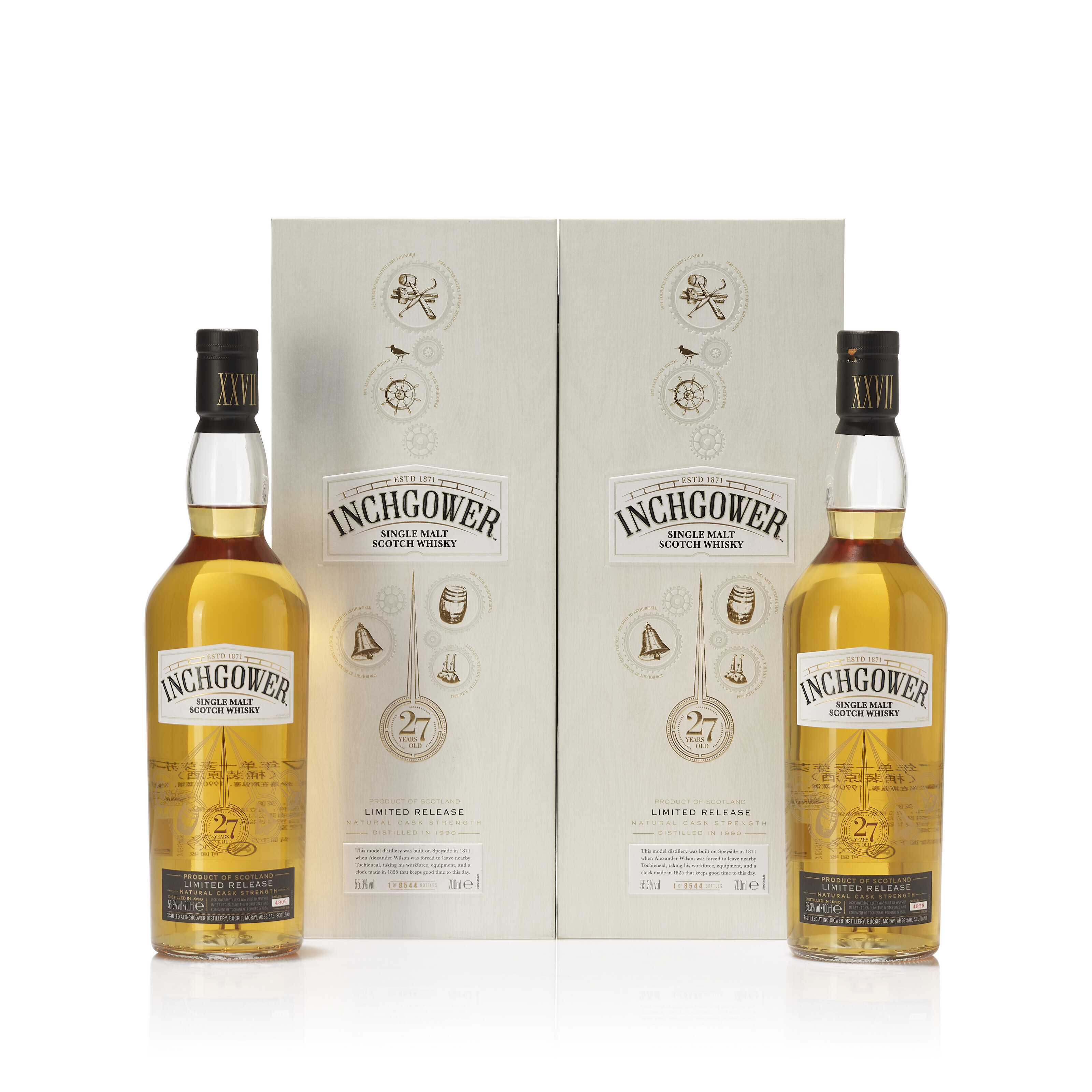 Inchgower 27 Year Old Limited Release 1990, 55.3 vol, distilled in