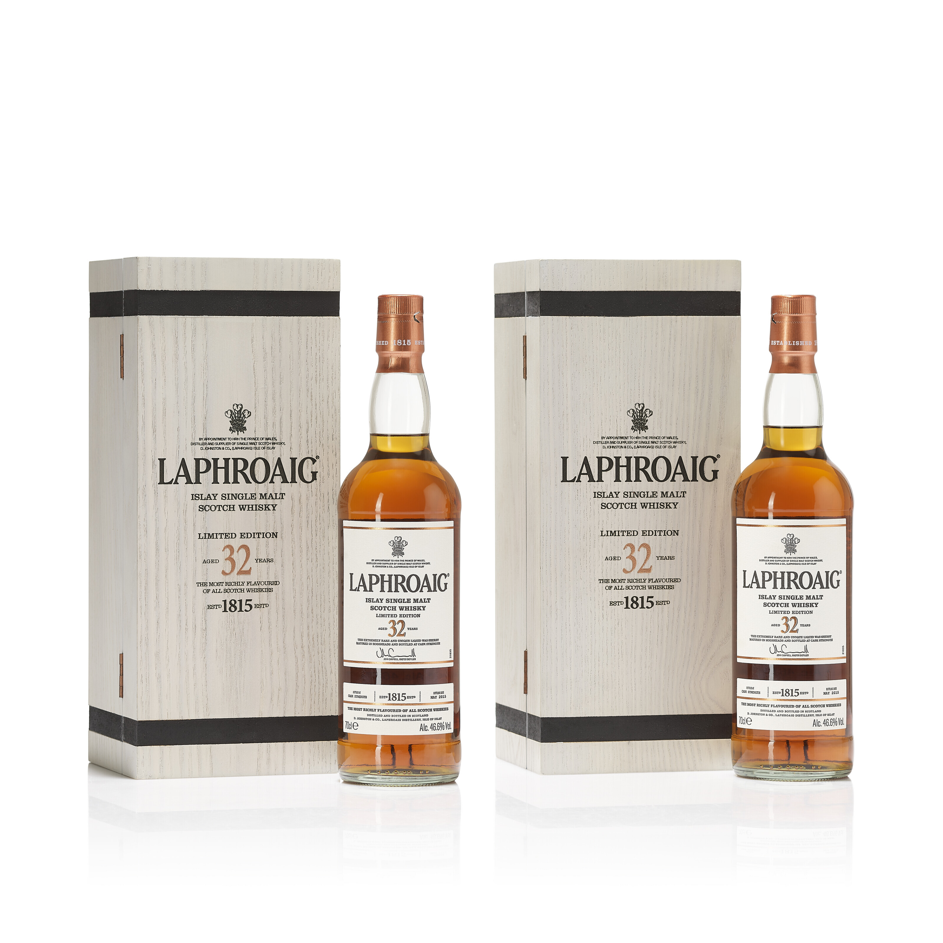 Laphroaig 32 Year Old Limited Edition 2015, 46.6 vol, bottled in May