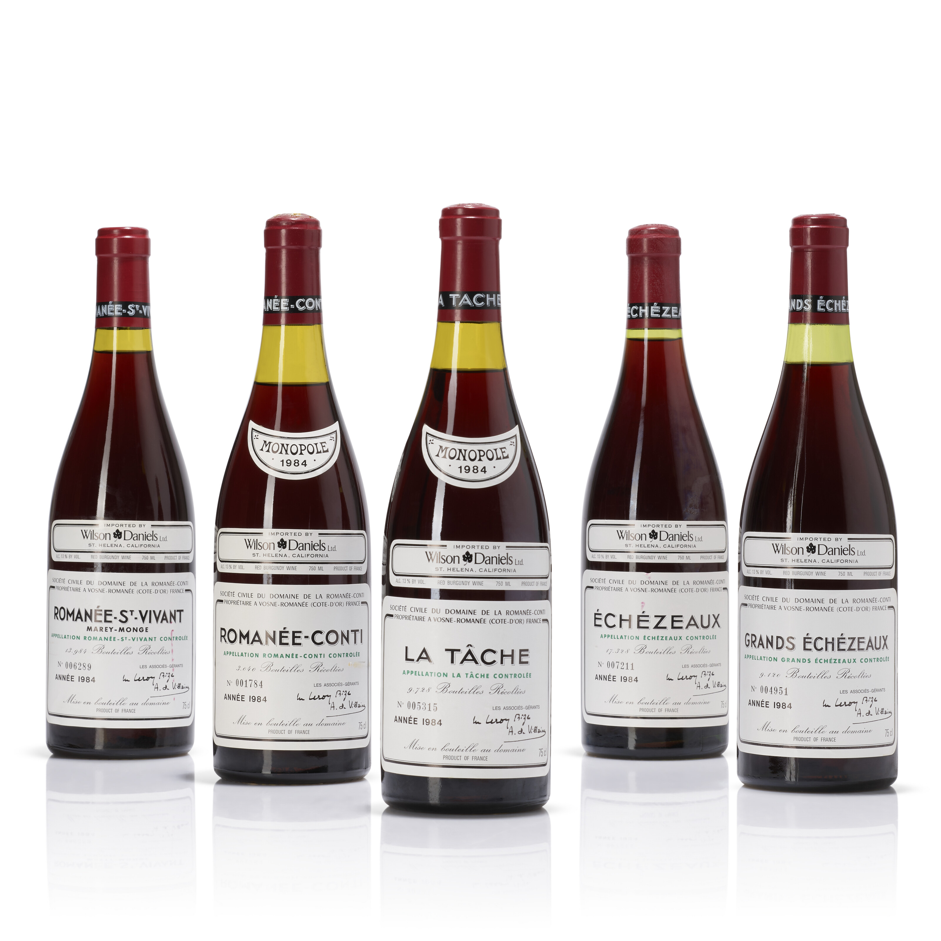 Domaine de la Romanee-Conti, Assortment Case 1984, Domaine de la