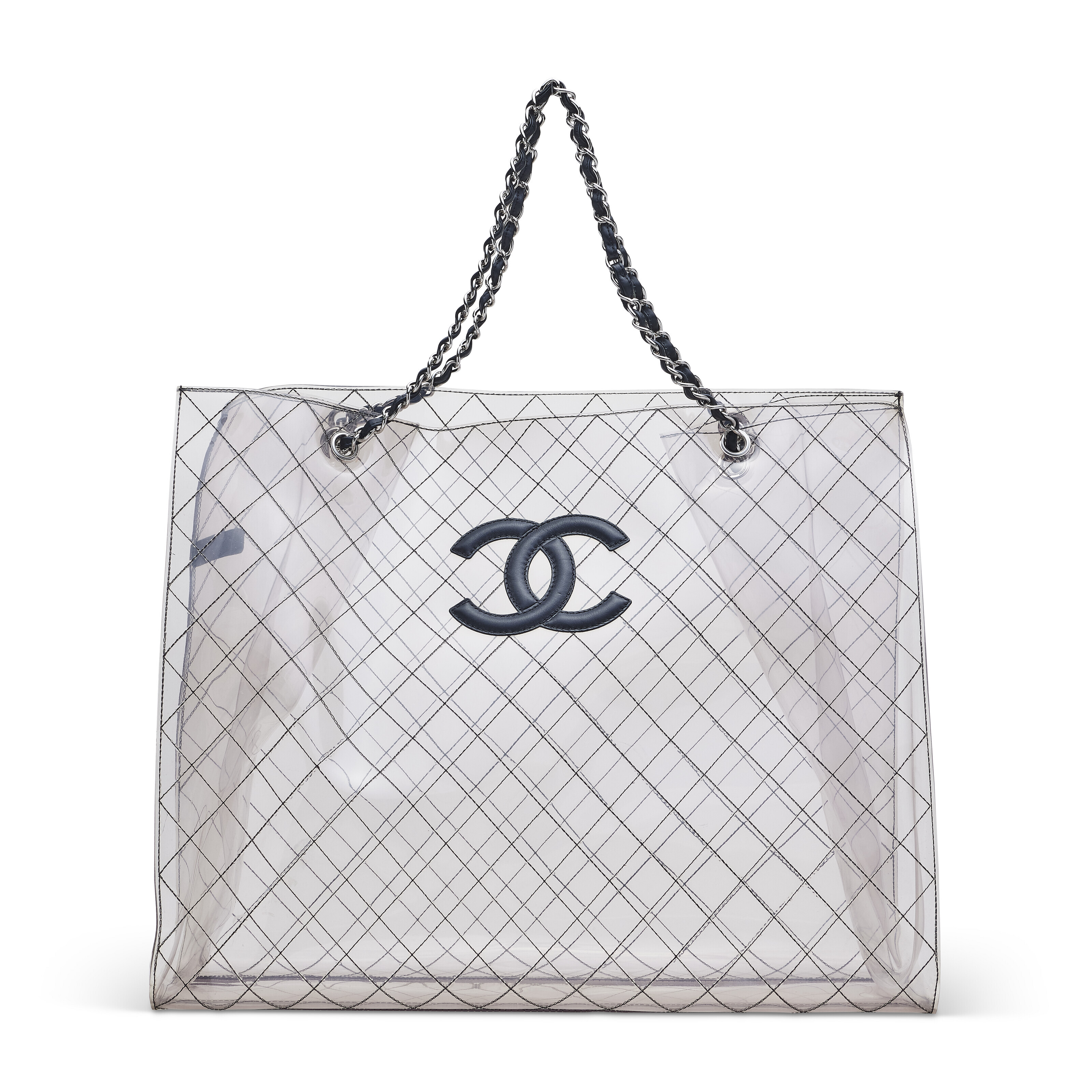 A TRANSPARENT CC JUMBO CHAIN TOTE BAG, CHANEL, CIRCA 2008 | Christie’s