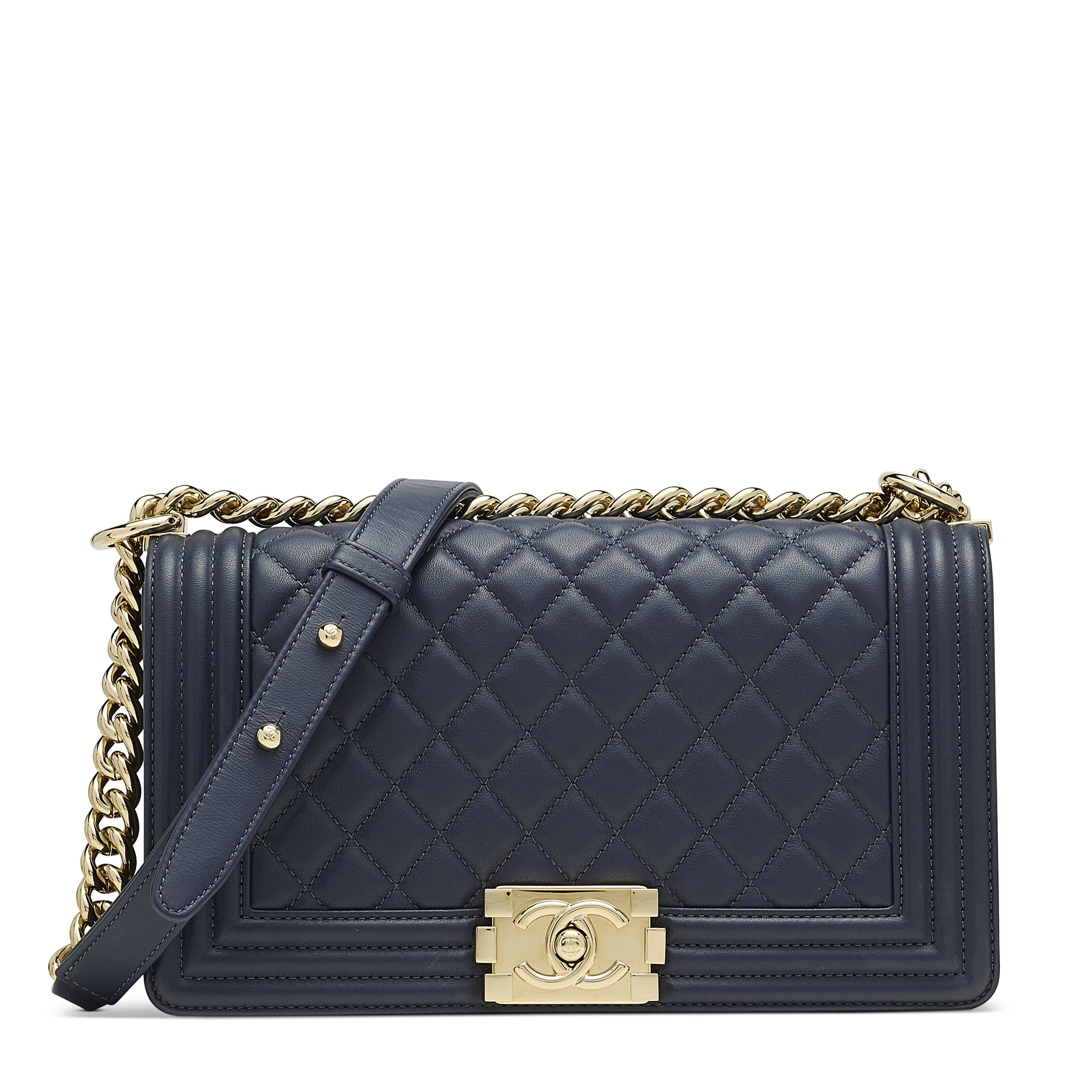 A BLACK CAVIAR LEATHER MEDIUM BOY BAG WITH RUTHENIUM HARDWARE CHANEL 2017 Christie s