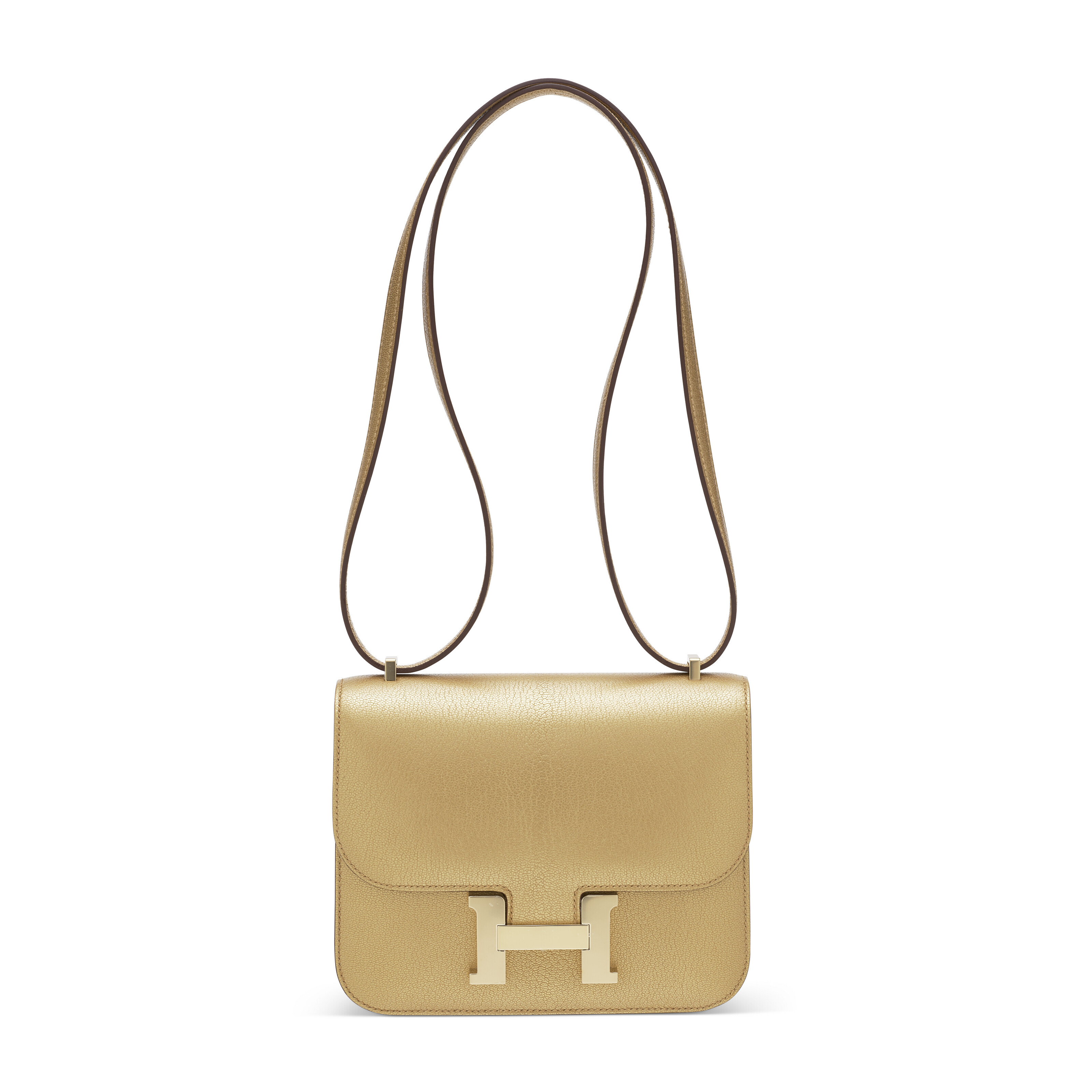 砂金 A RARE, LIMITED EDITION DORÉ CHAMKILIGHT CHÈVRE LEATHER MINI