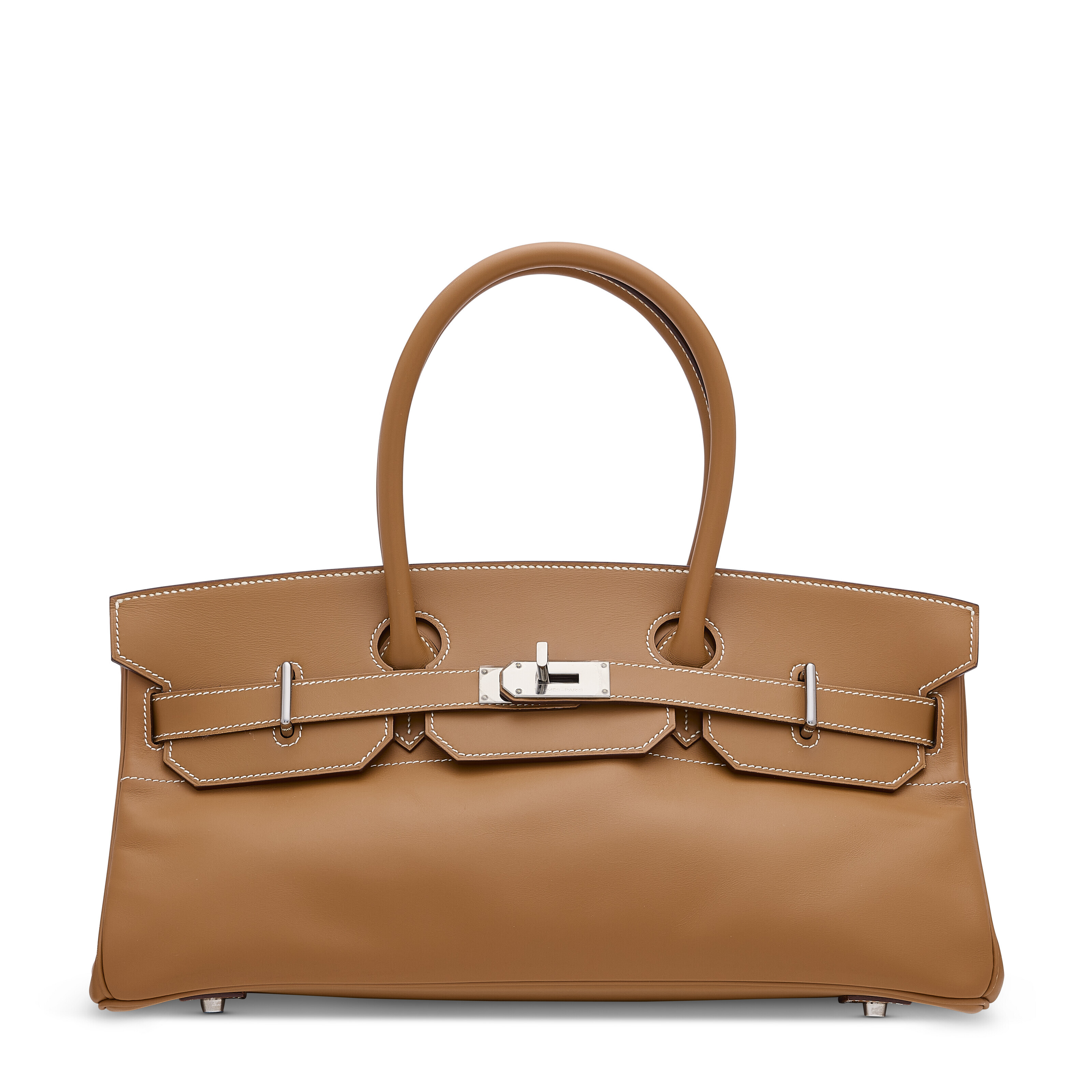 A GOLD CHAMONIX LEATHER JPG SHOULDER BIRKIN 42 WITH PALLADIUM