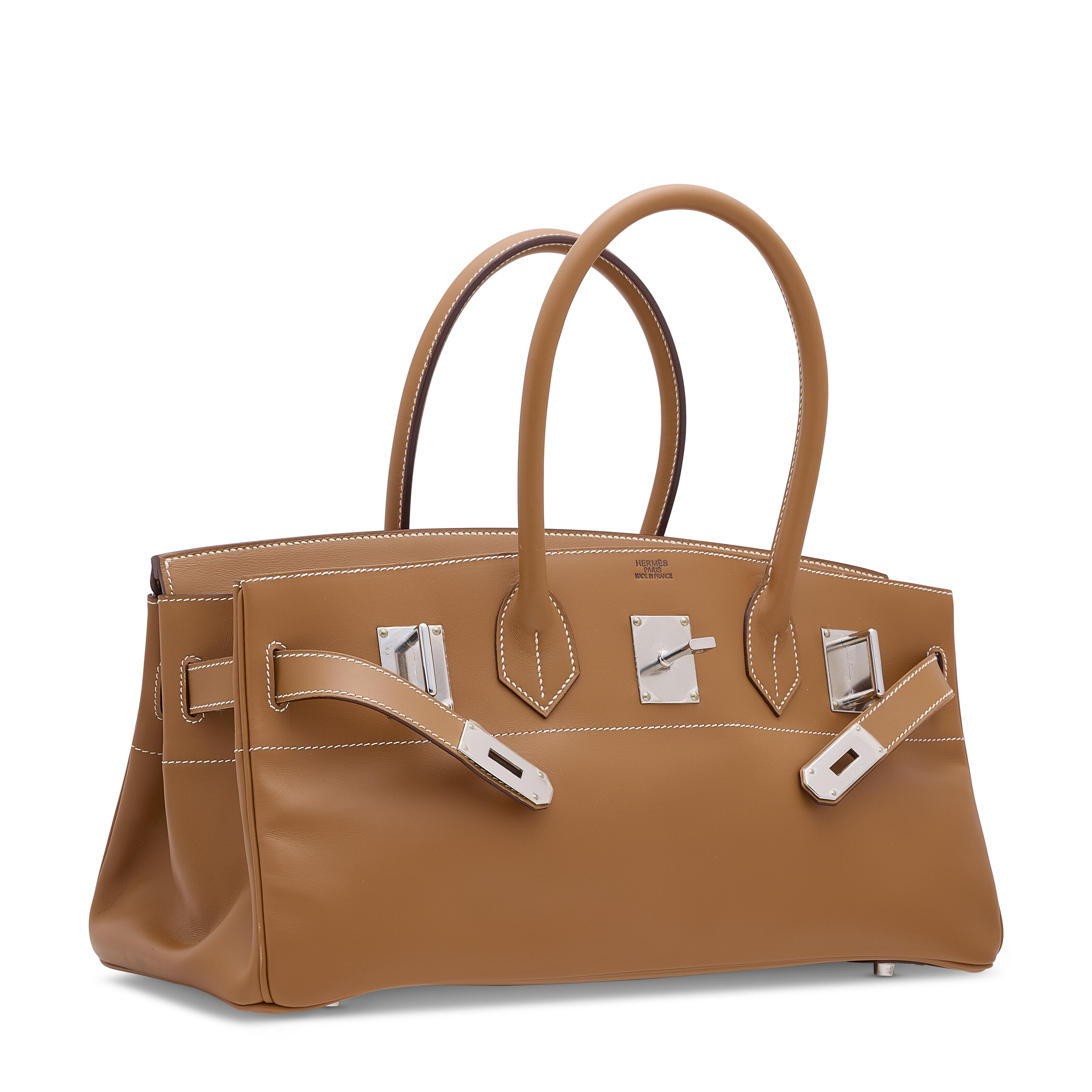 A GOLD CHAMONIX LEATHER JPG SHOULDER BIRKIN 42 WITH PALLADIUM HARDWARE HERMES 2007 Christie s
