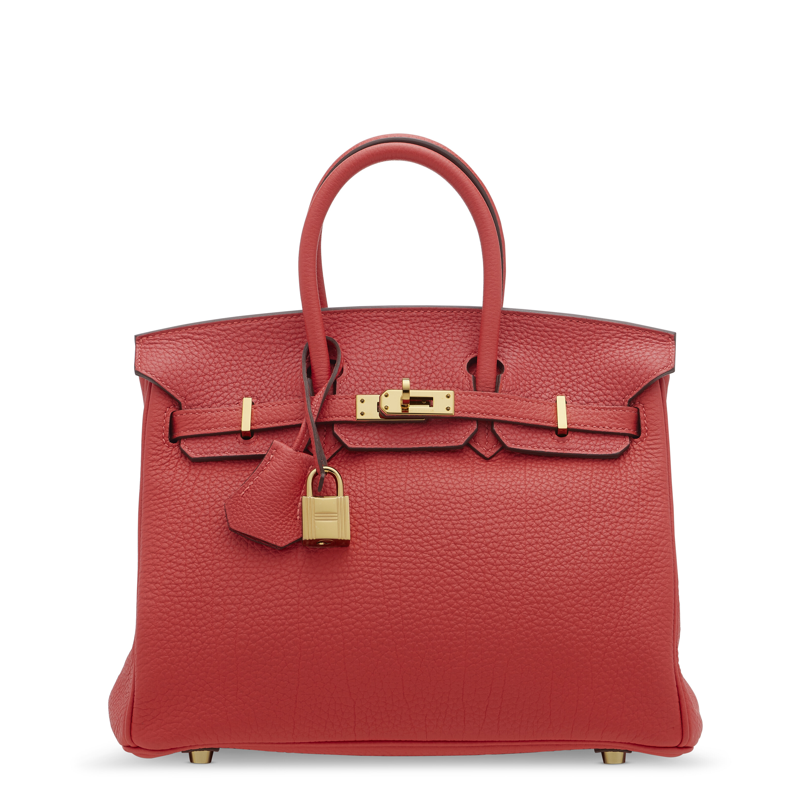 A ROUGE H CALF BOX LEATHER BIRKIN 35 WITH GOLD HARDWARE